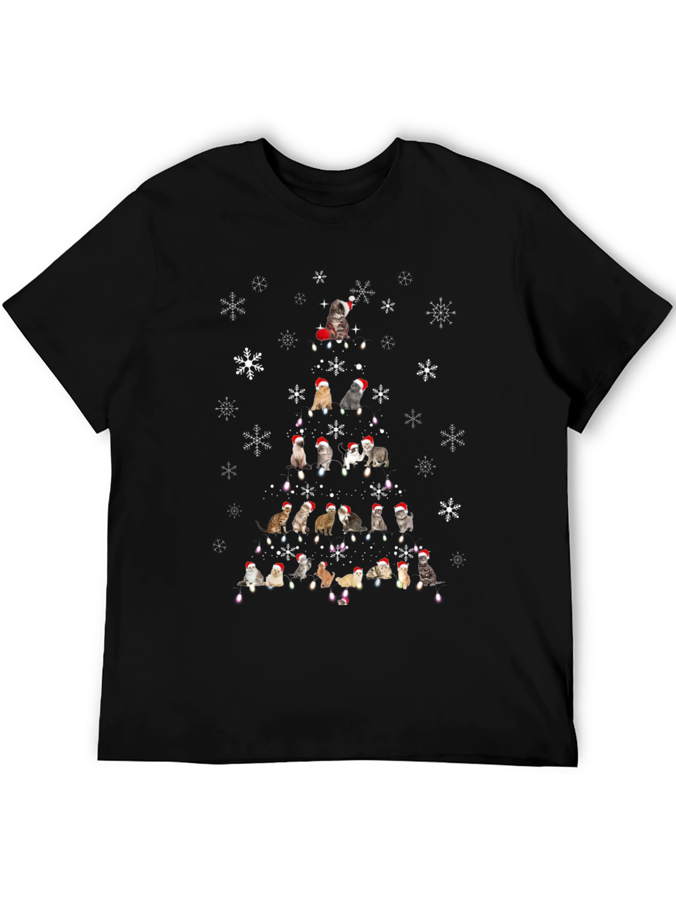 Cat Christmas Tree T-Shirt