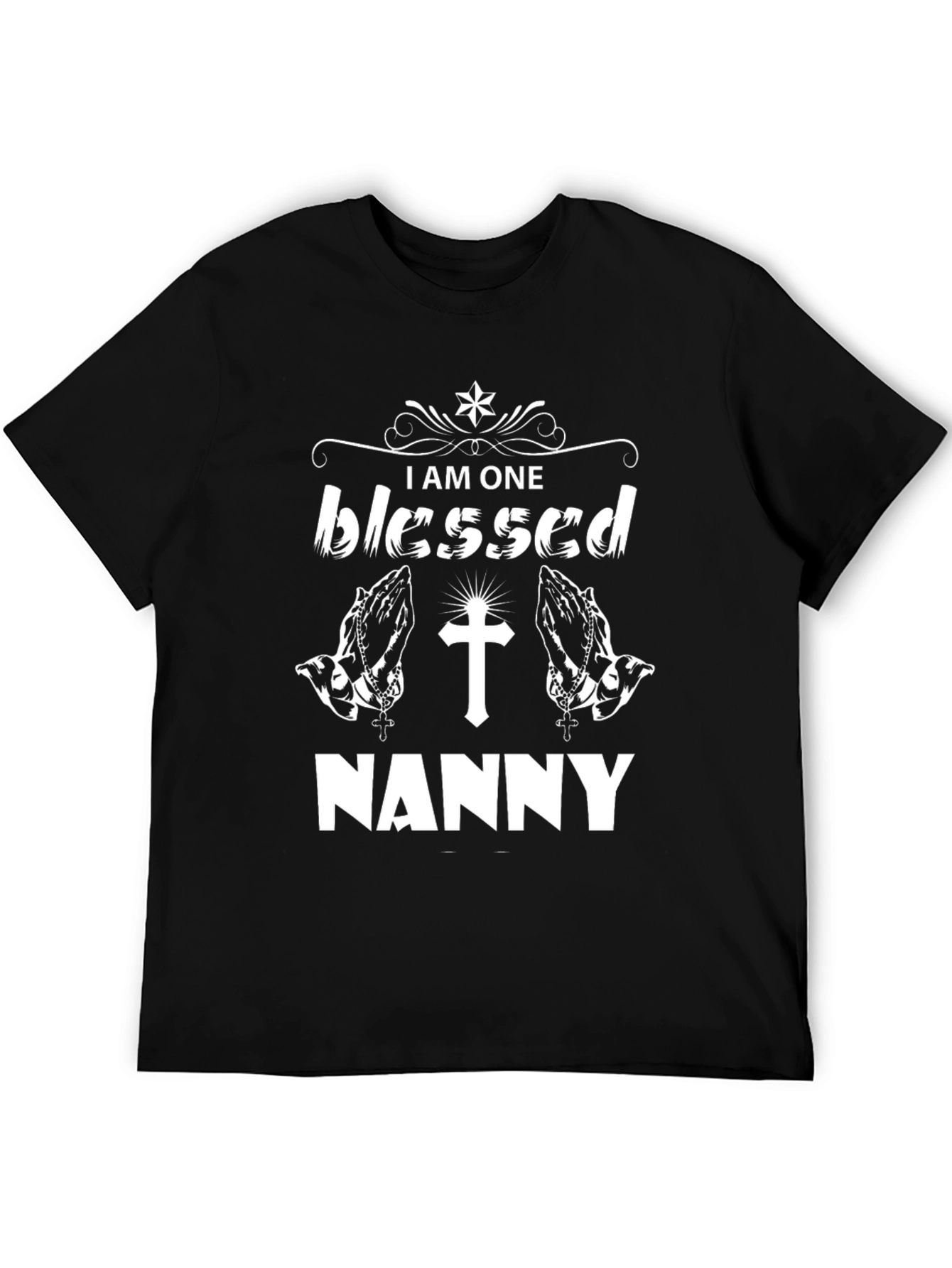 Blessed Nanny Graphic Tee - Religious Apparel