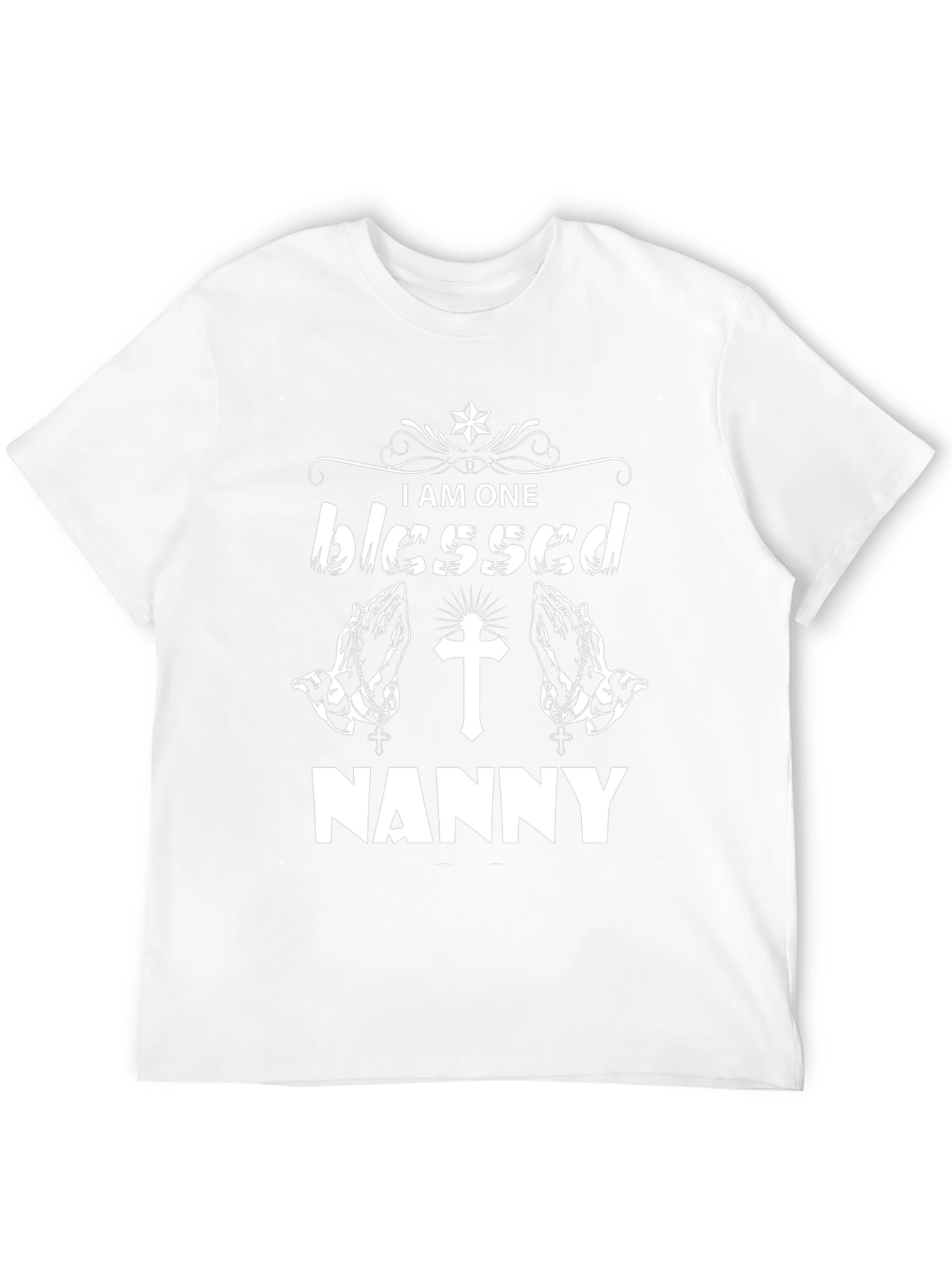 Blessed Nanny Graphic Tee - Religious Apparel