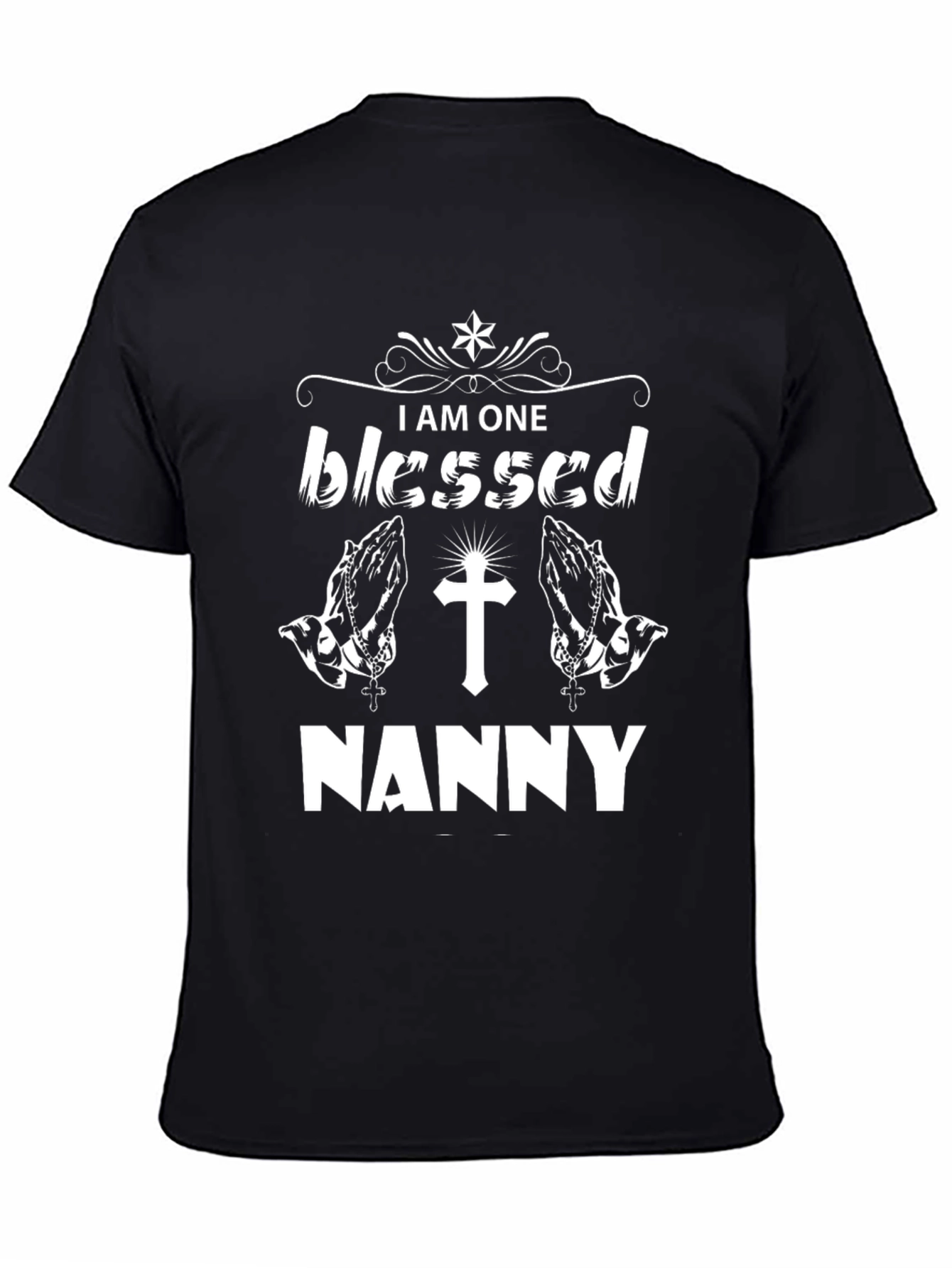 Blessed Nanny Graphic Tee - Religious Apparel