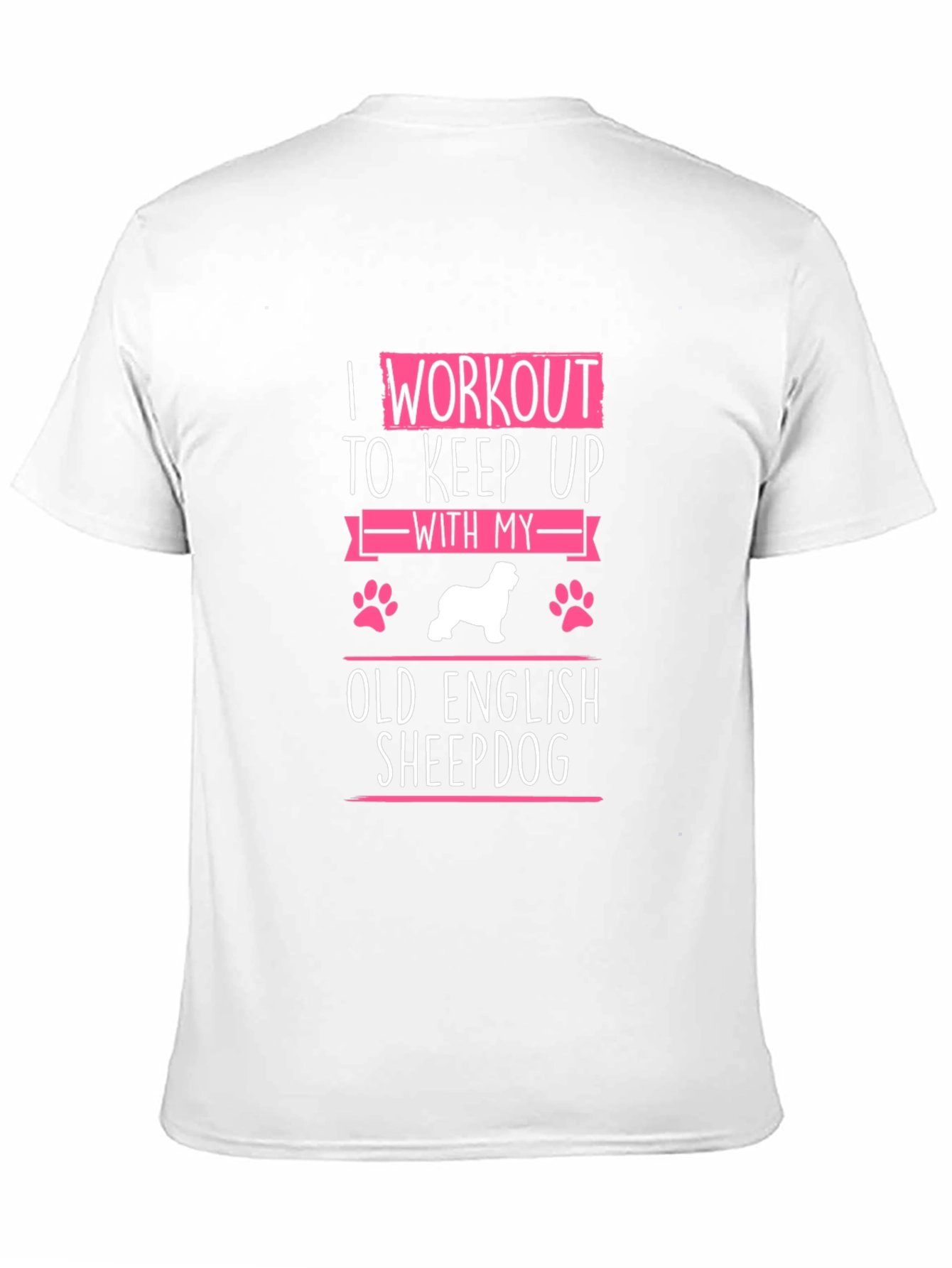 Workout Old English Sheepdog T-Shirt