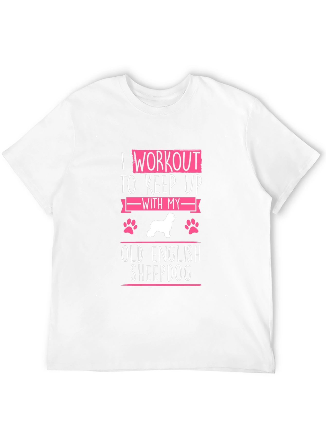 Workout Old English Sheepdog T-Shirt