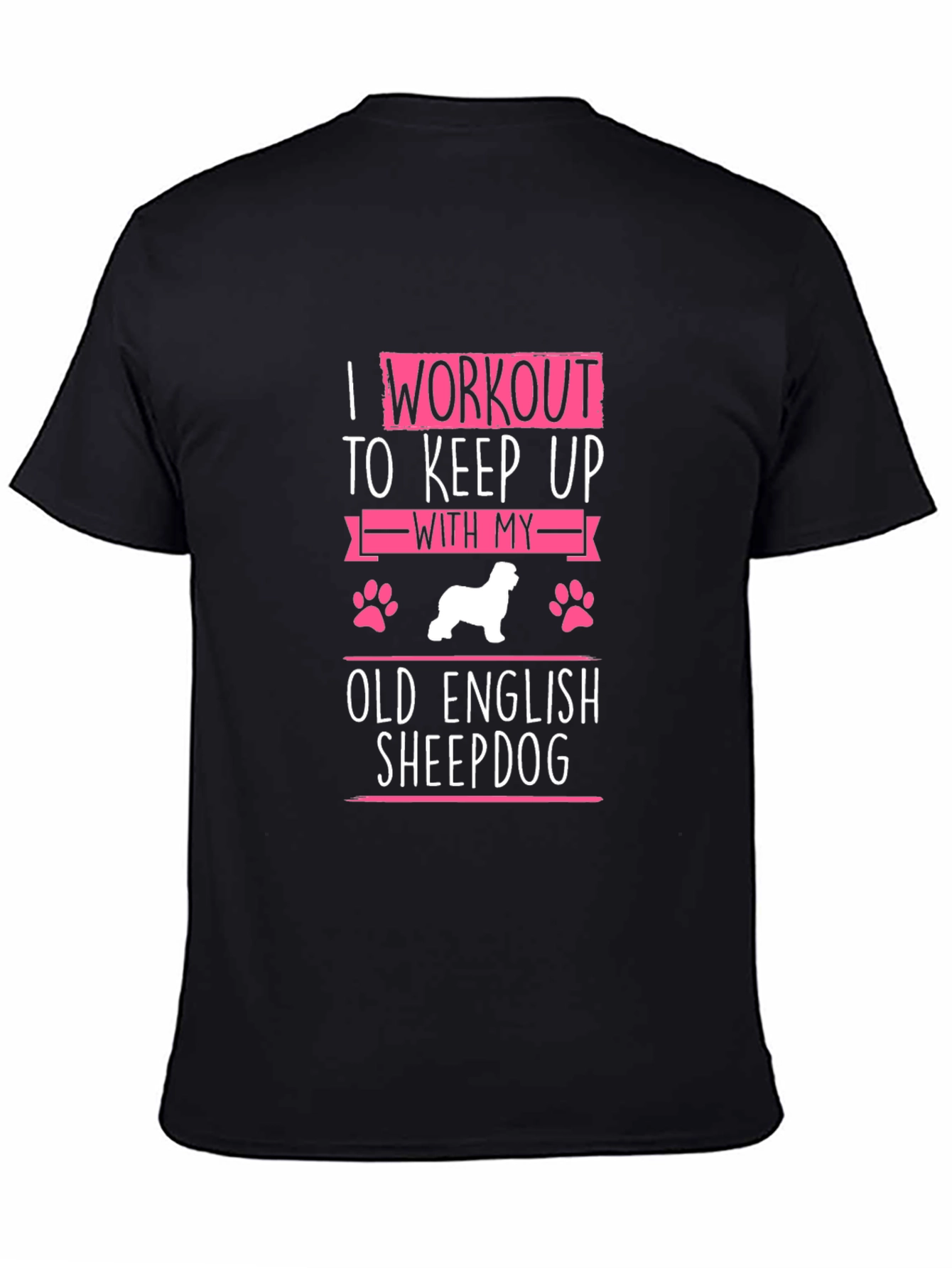 Workout Old English Sheepdog T-Shirt