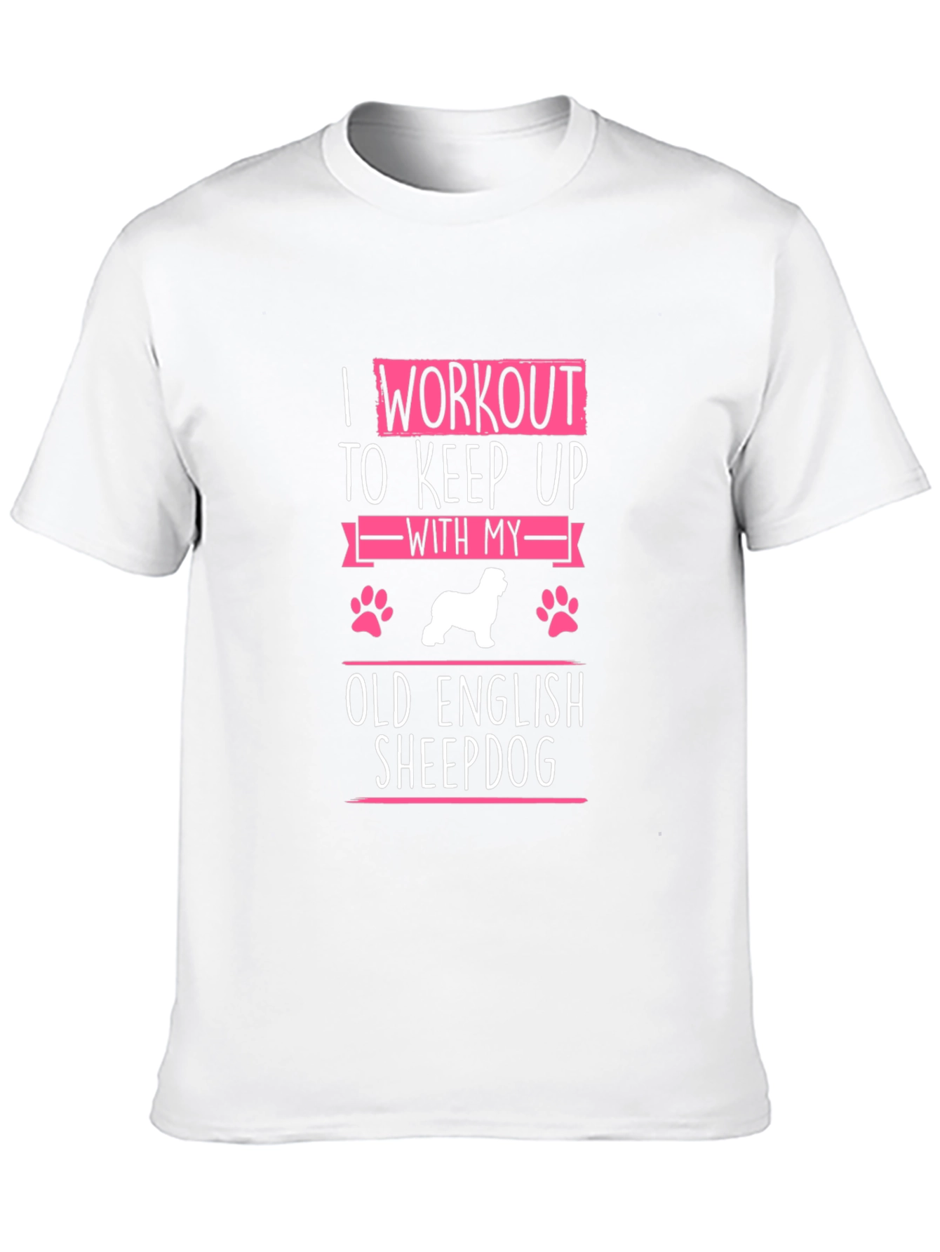 Workout Old English Sheepdog T-Shirt