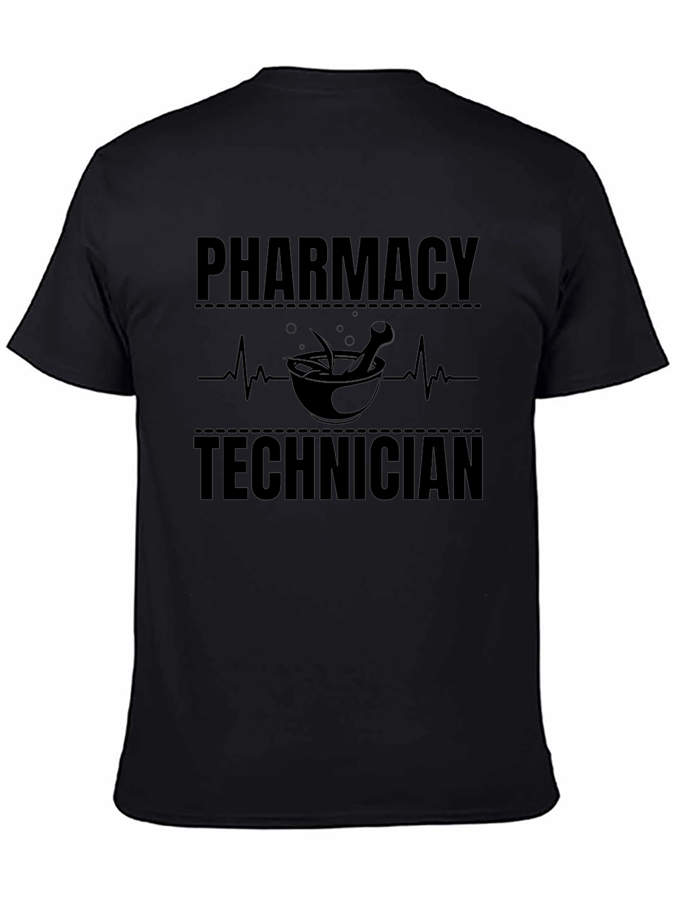Pharmacy Technician T-Shirt - Black Graphic Tee