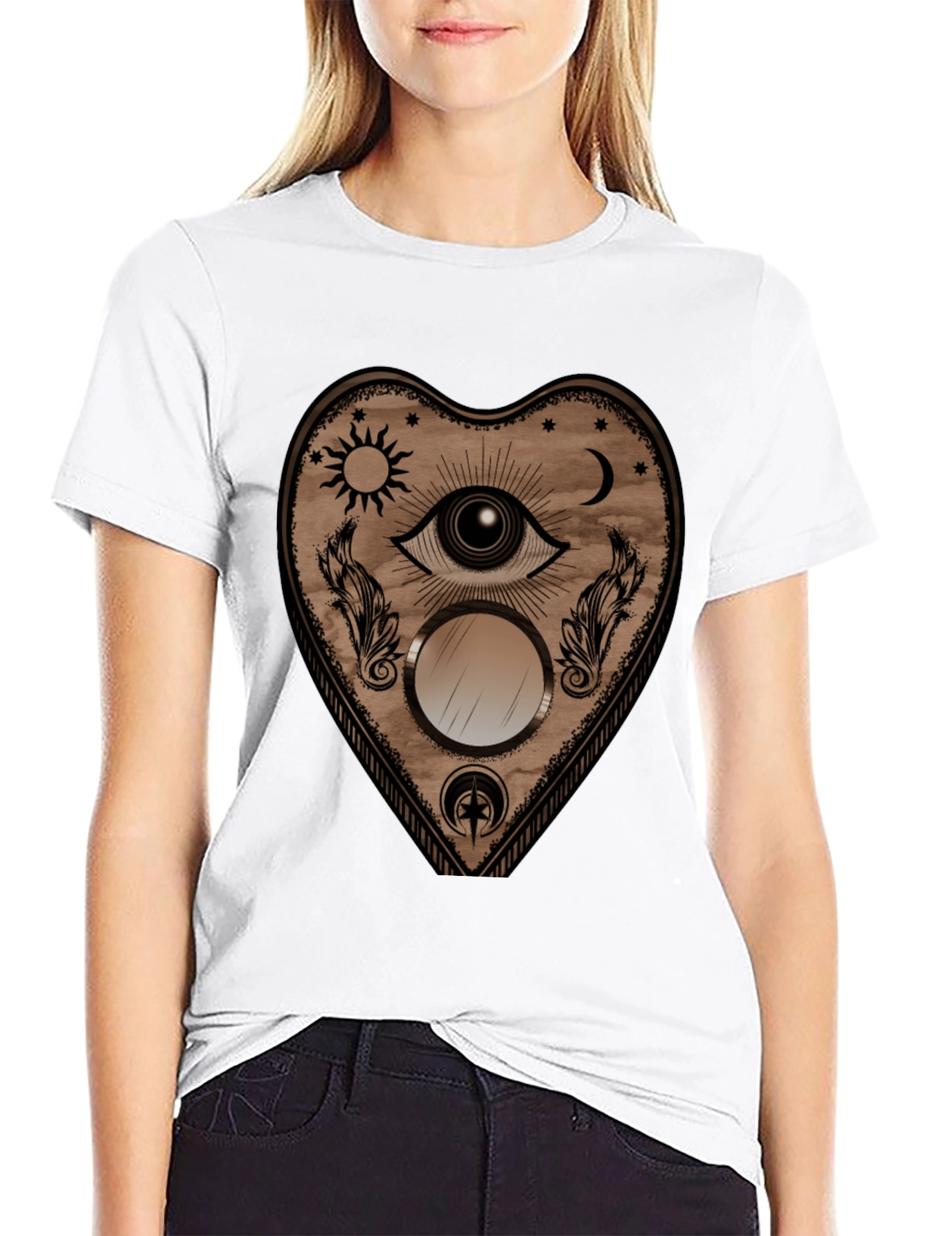 Mystic Eye Heart Graphic T-Shirt