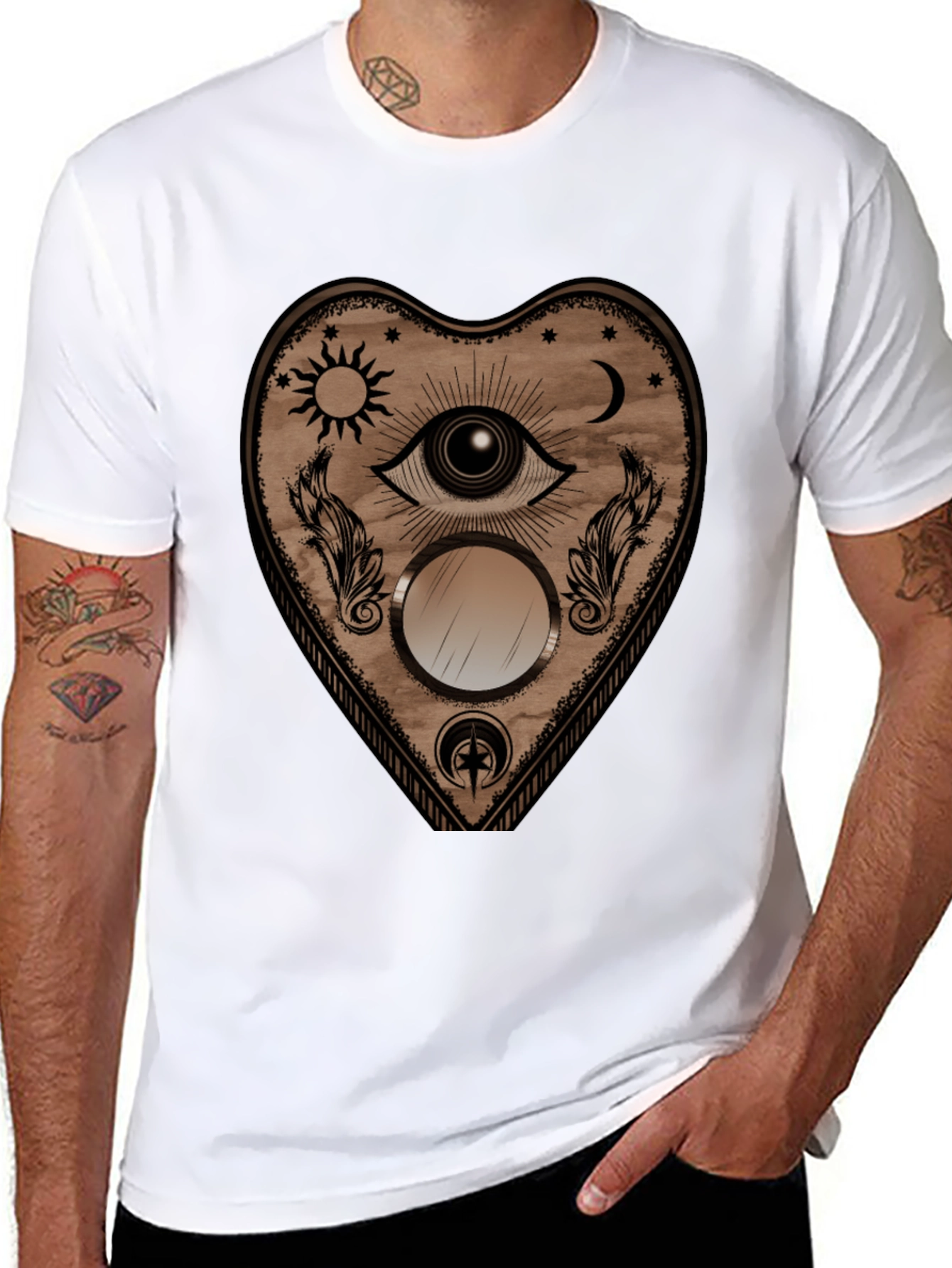 Mystic Eye Heart Graphic T-Shirt