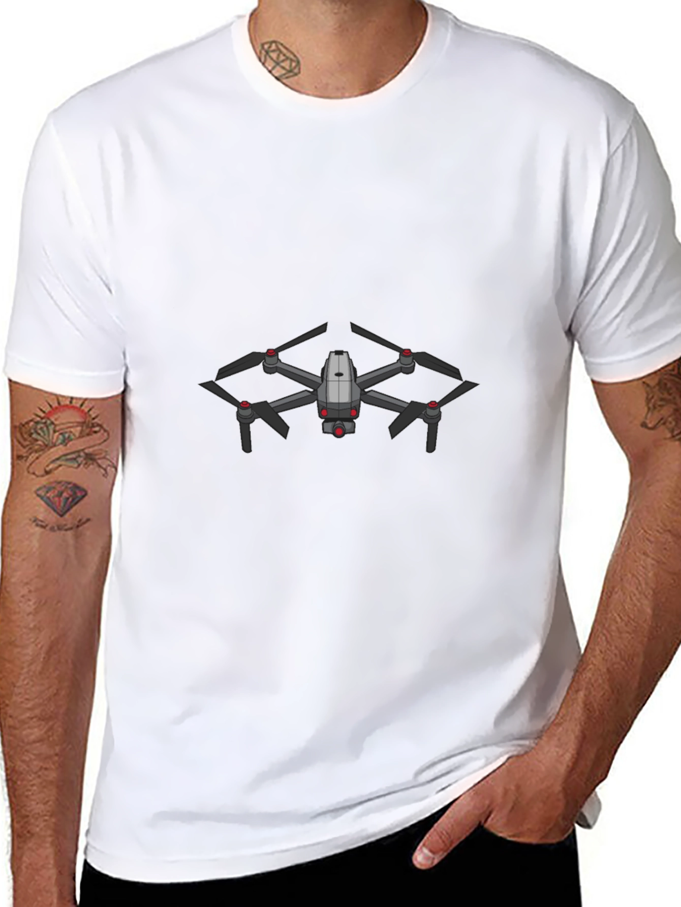 Drone Graphic Tee - Fly High in Style!