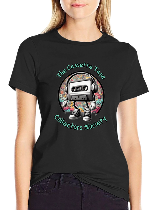 Cassette Tape Collectors Society Black Graphic Tee