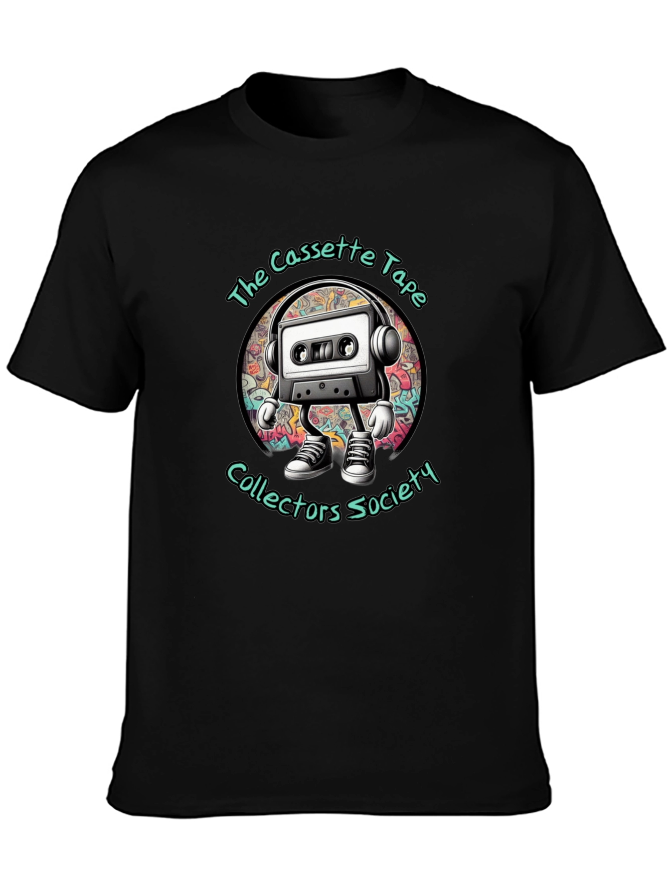 Cassette Tape Collectors Society Black Graphic Tee