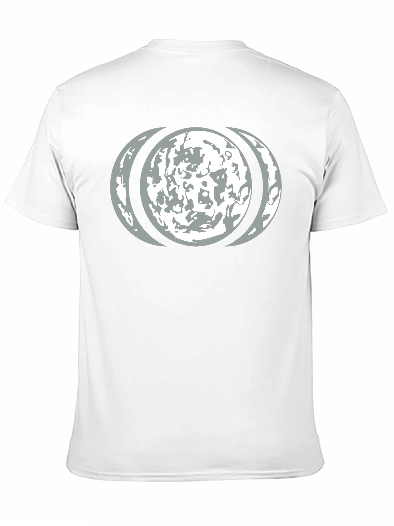 Lunar Phase Graphic Tee - Black Cotton T-Shirt