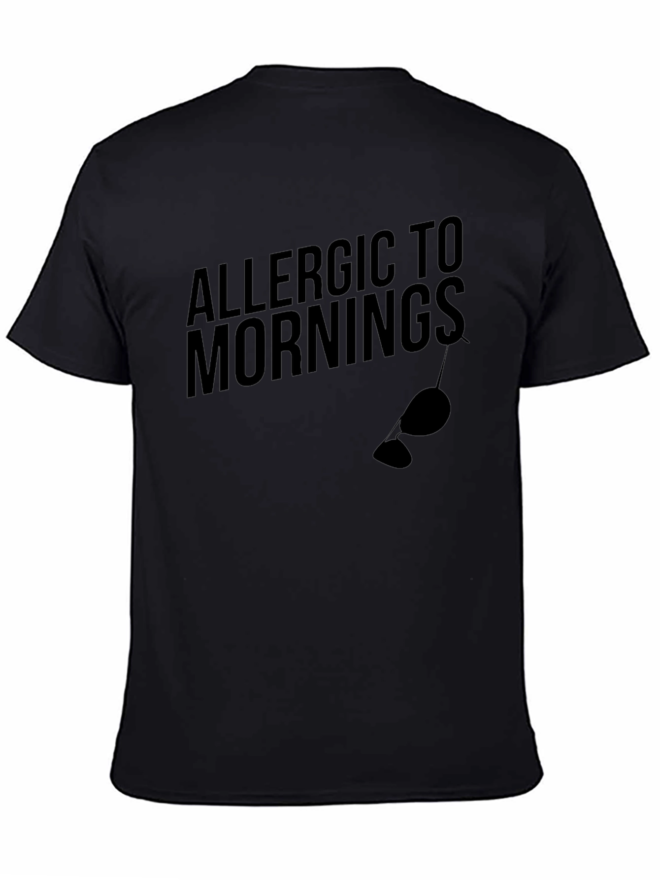 Allergic To Mornings Funny T-Shirt