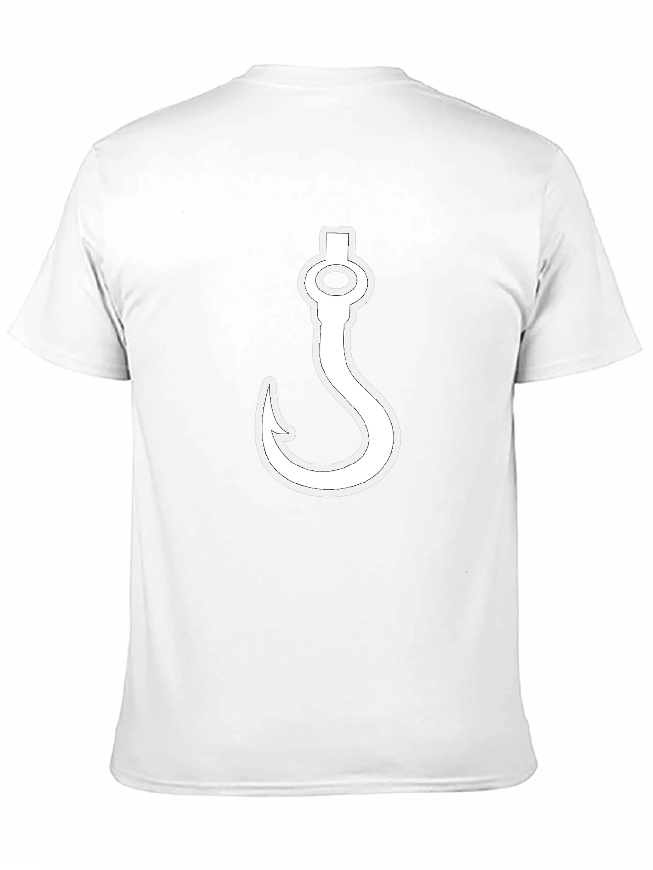 Hook Graphic Black T-Shirt - Novelty Design