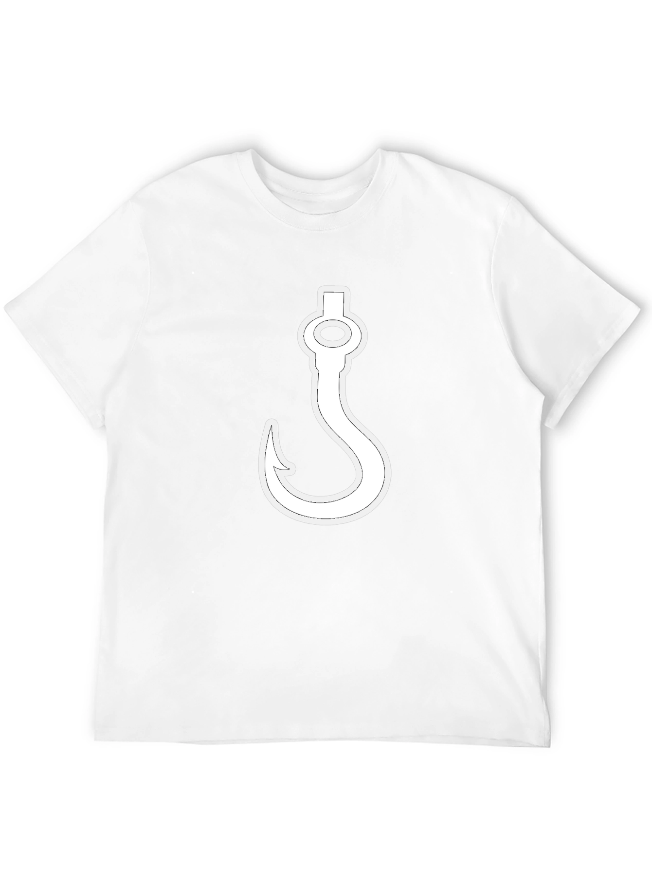 Hook Graphic Black T-Shirt - Novelty Design