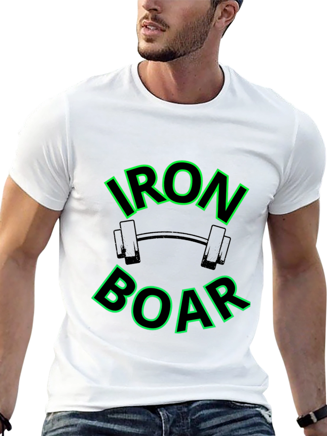 Iron Boar Gym T-Shirt - Black Fitness Tee