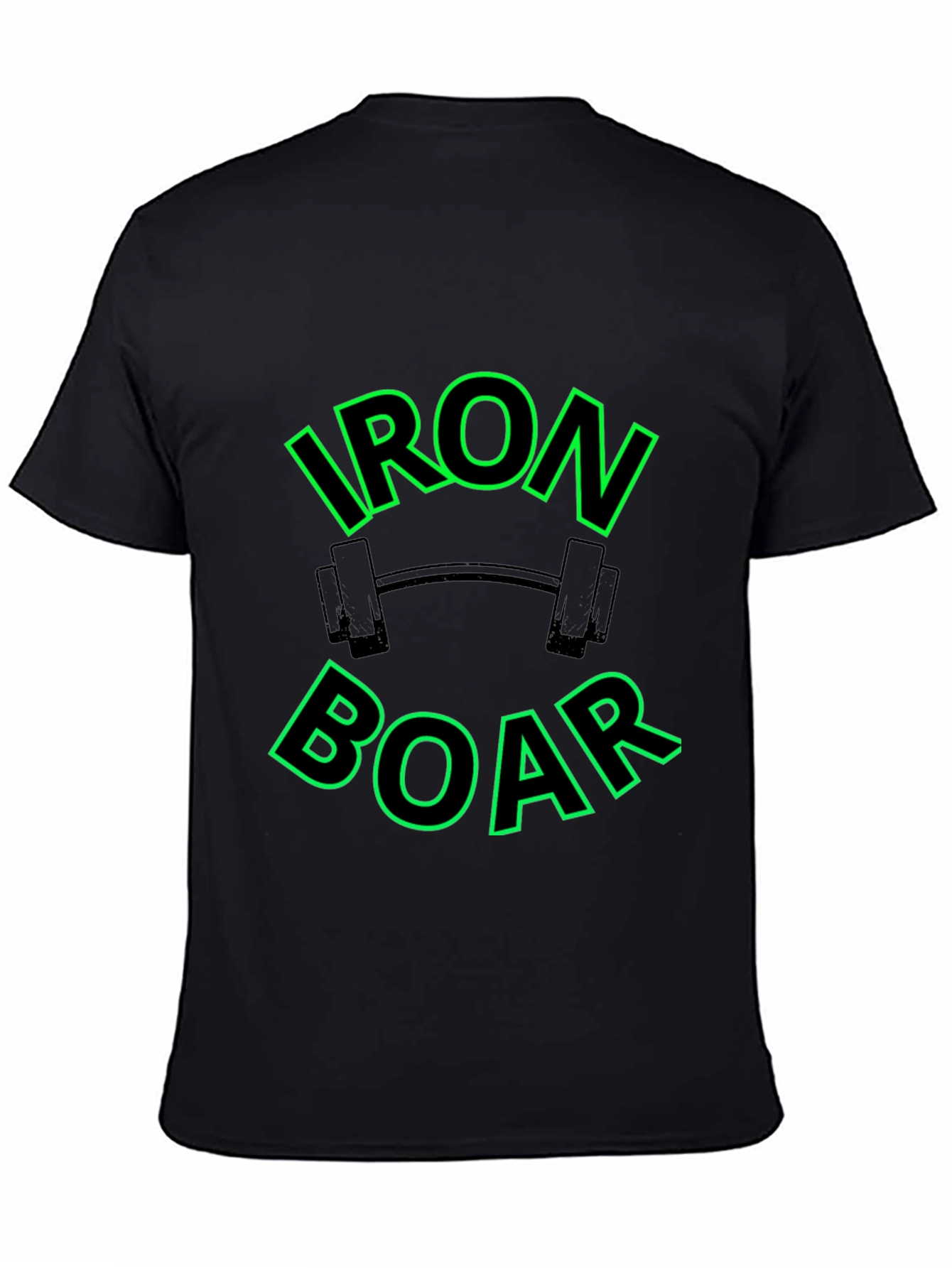 Iron Boar Gym T-Shirt - Black Fitness Tee