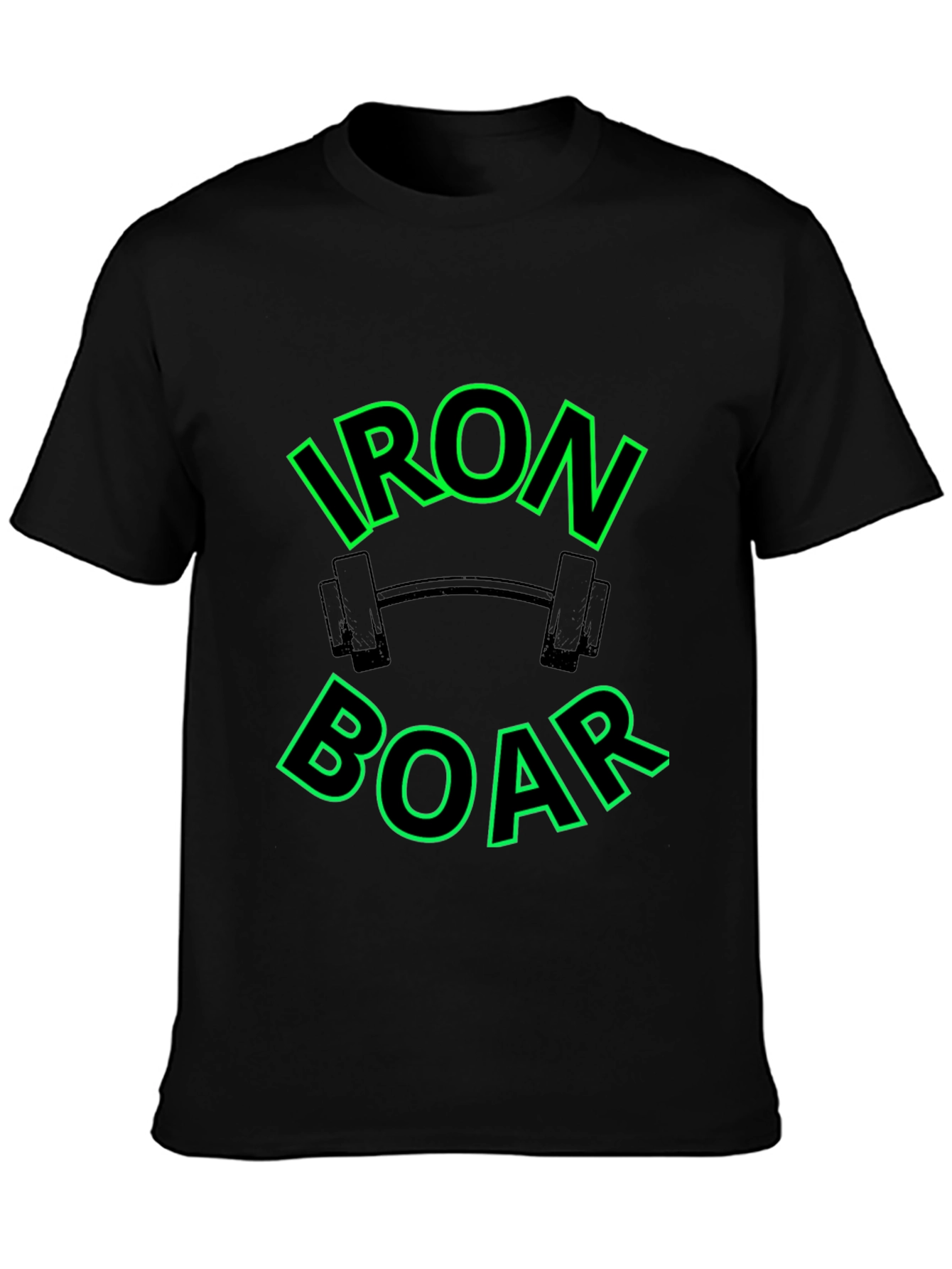 Iron Boar Gym T-Shirt - Black Fitness Tee