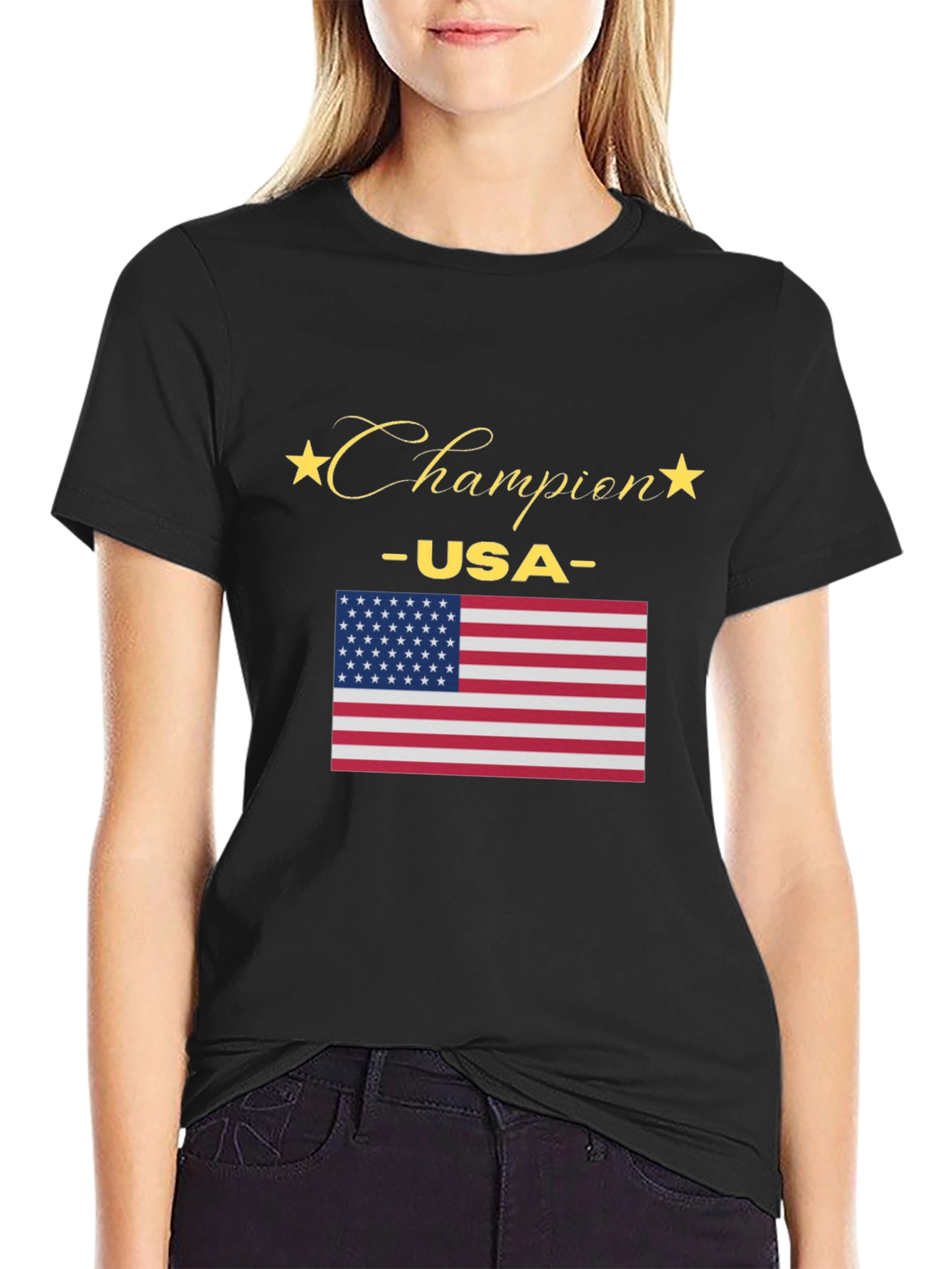 Champion USA American Flag Graphic T-Shirt