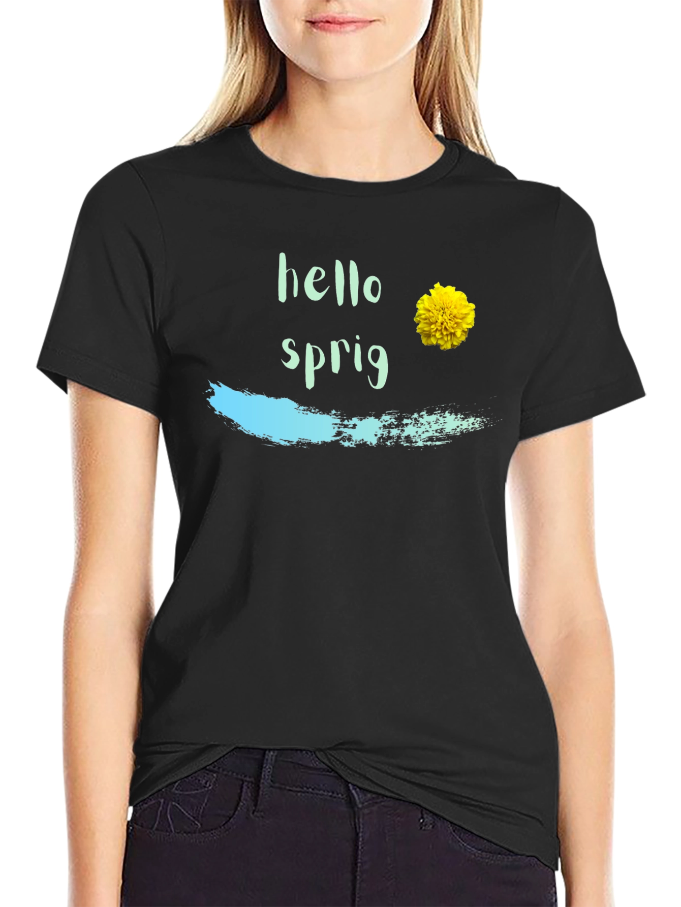 Hello Sprig T-Shirt - Floral Spring Tee