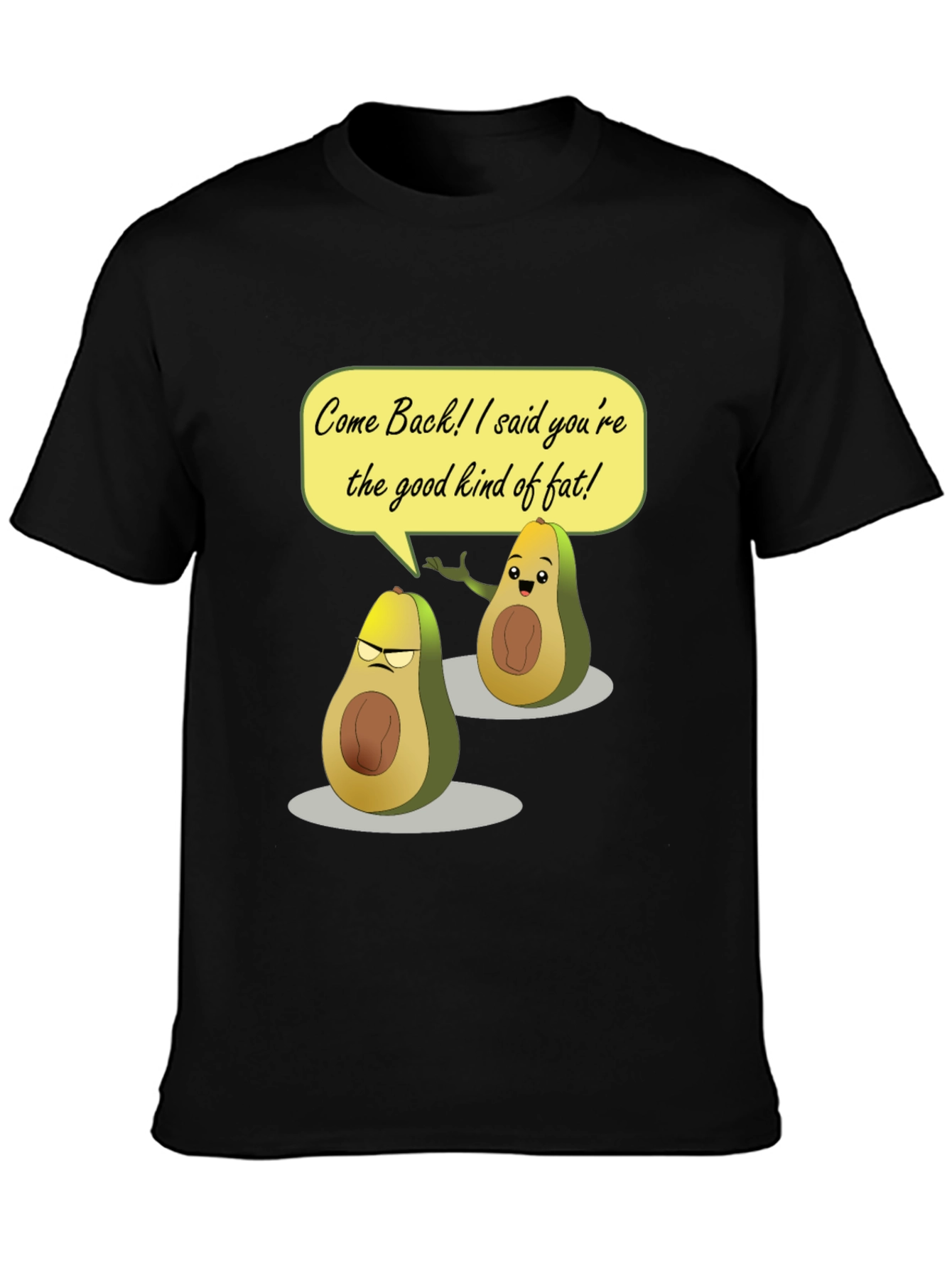 Funny Avocado T-Shirt - Good Kind of Fat