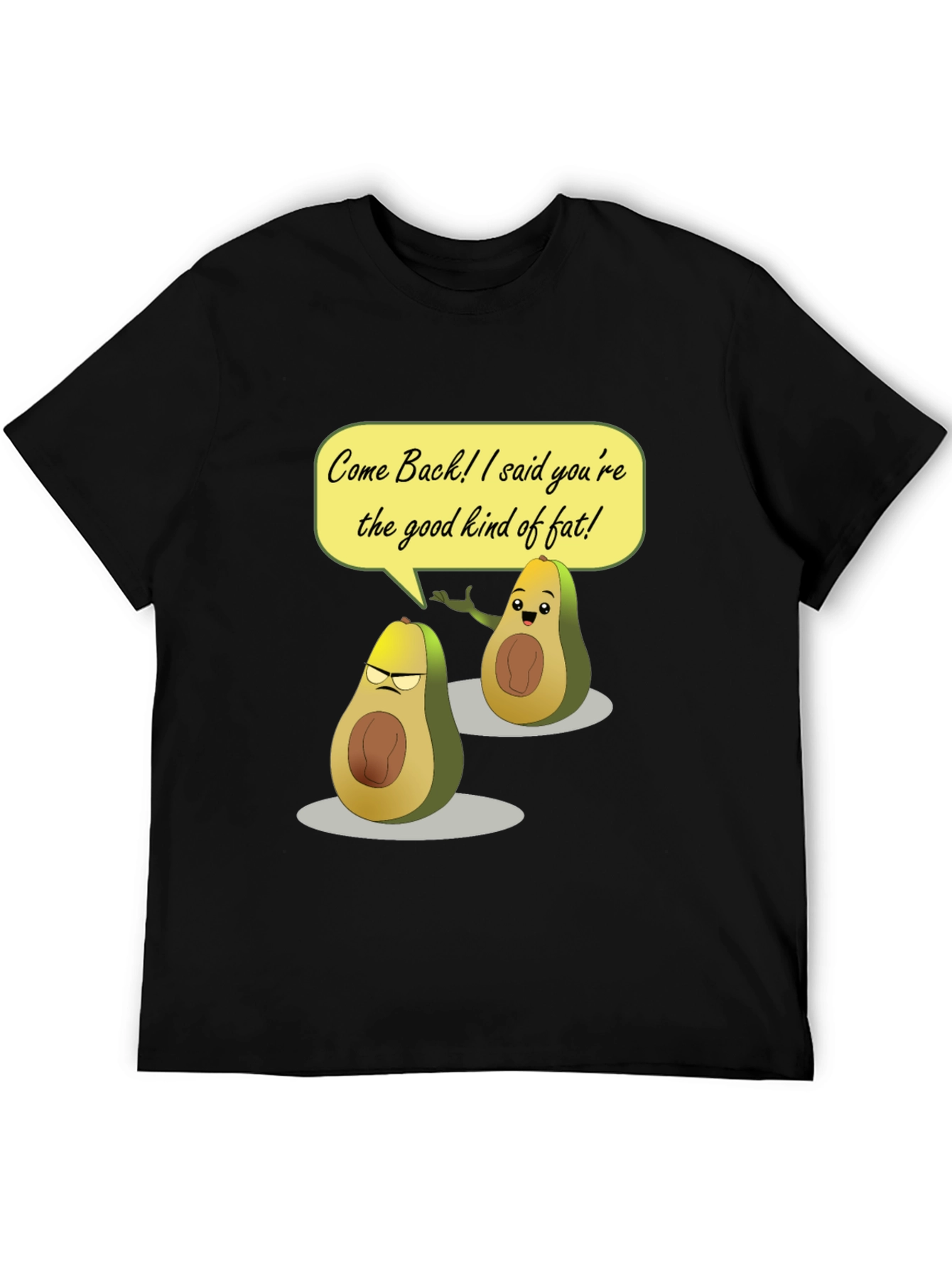 Funny Avocado T-Shirt - Good Kind of Fat