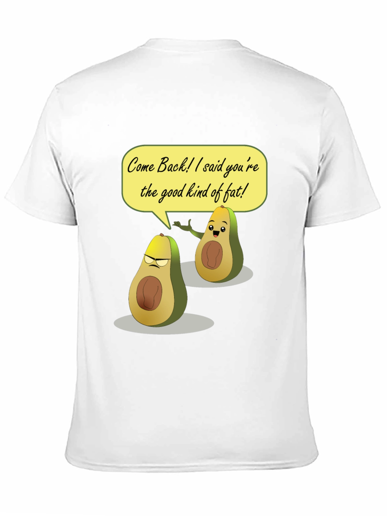 Funny Avocado T-Shirt - Good Kind of Fat