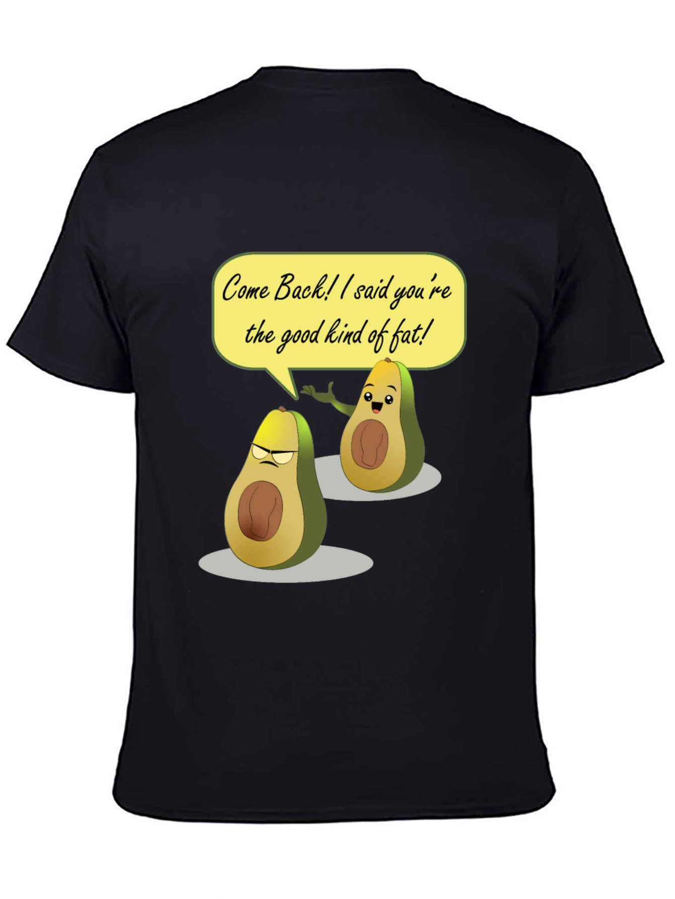 Funny Avocado T-Shirt - Good Kind of Fat