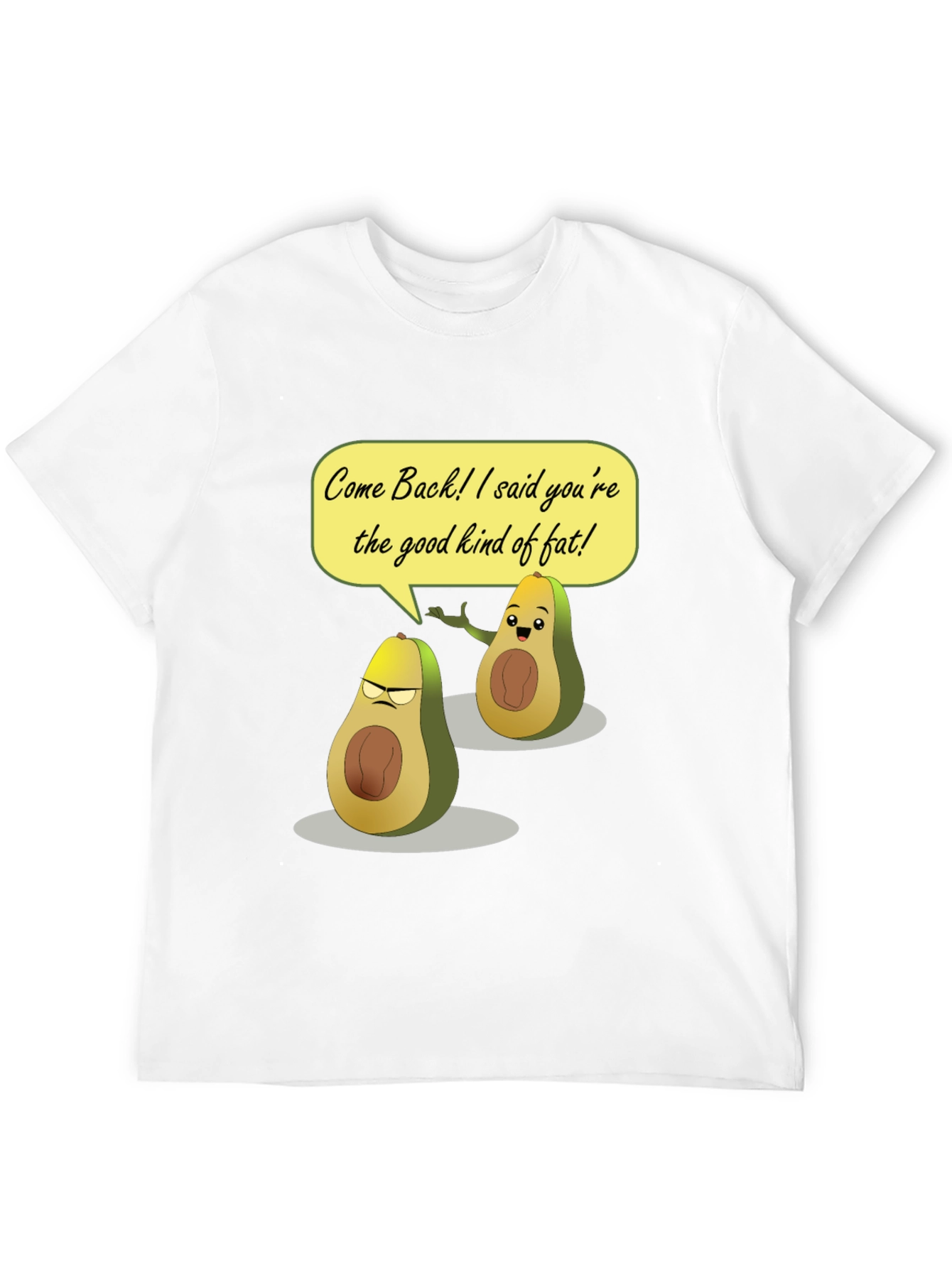Funny Avocado T-Shirt - Good Kind of Fat