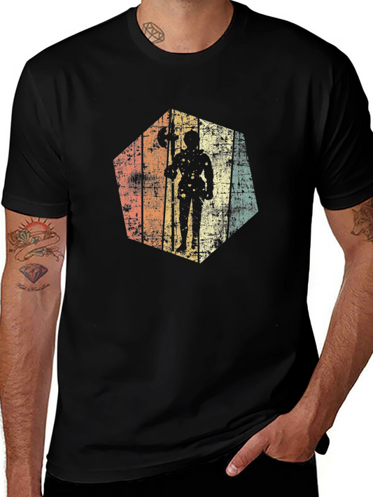 Retro D&D D20 Barbarian Graphic Tee