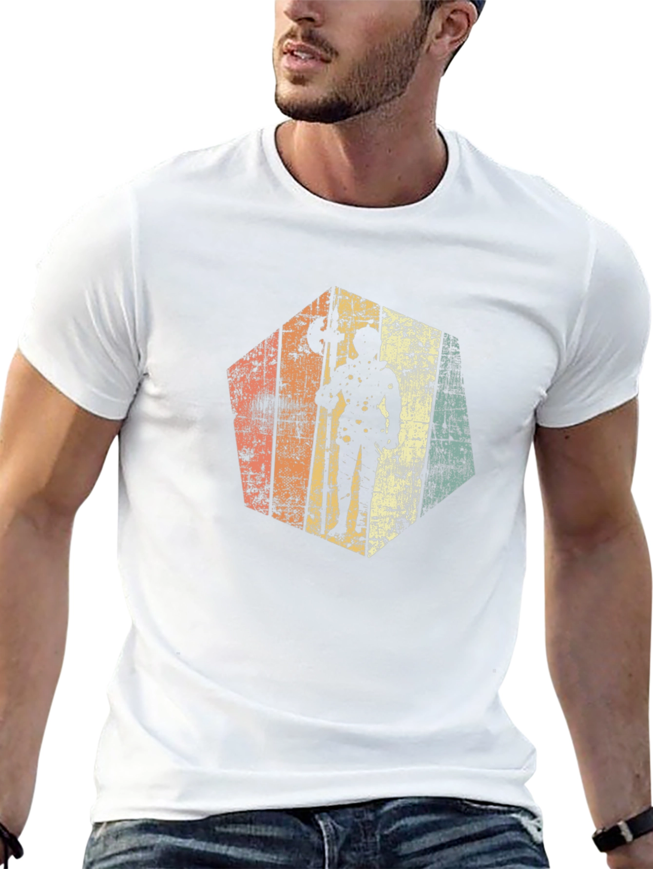 Retro D&D D20 Barbarian Graphic Tee