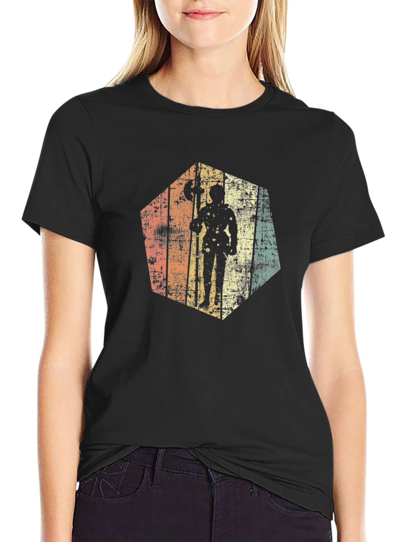Retro D&D D20 Barbarian Graphic Tee