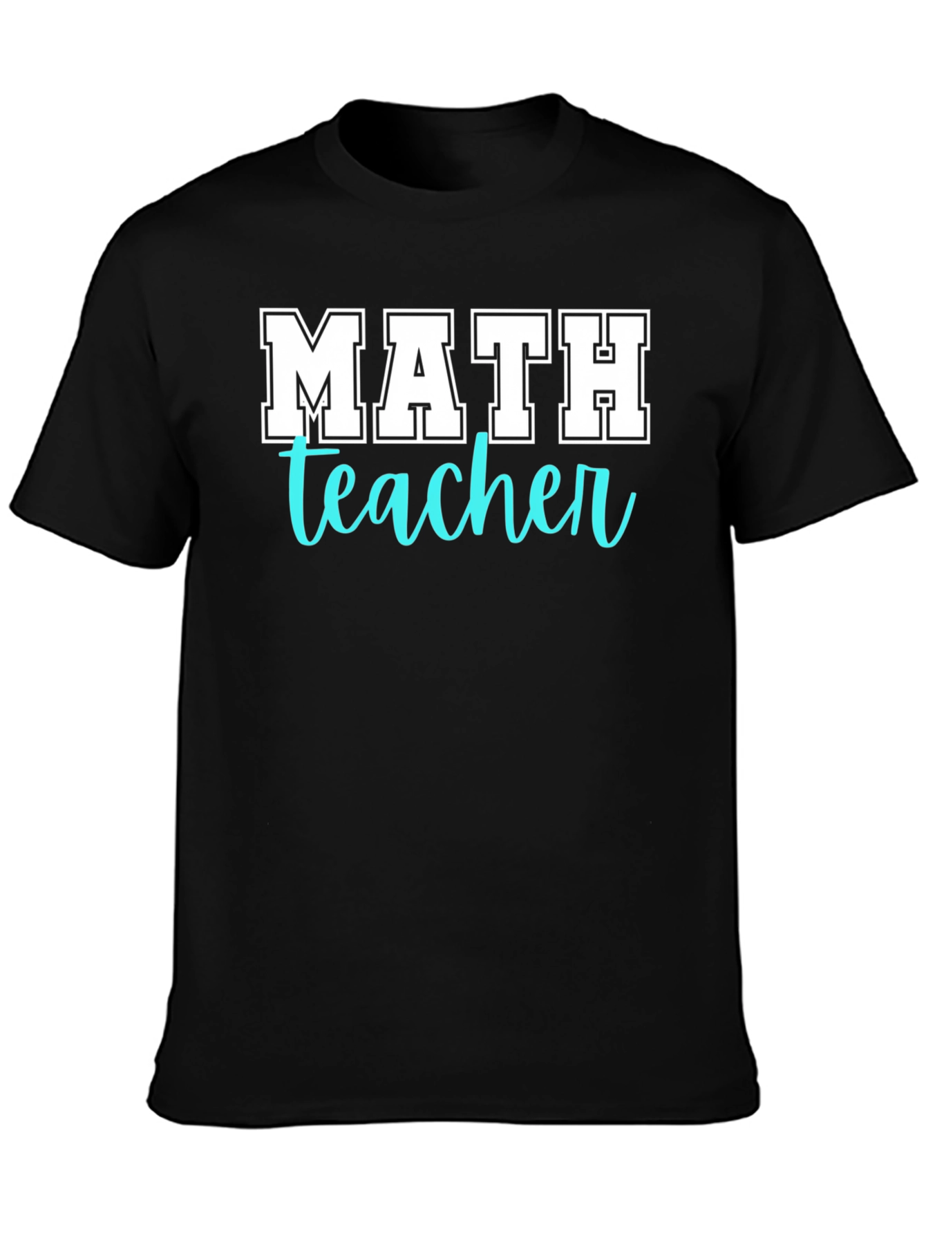 Math Teacher T-Shirt - Black