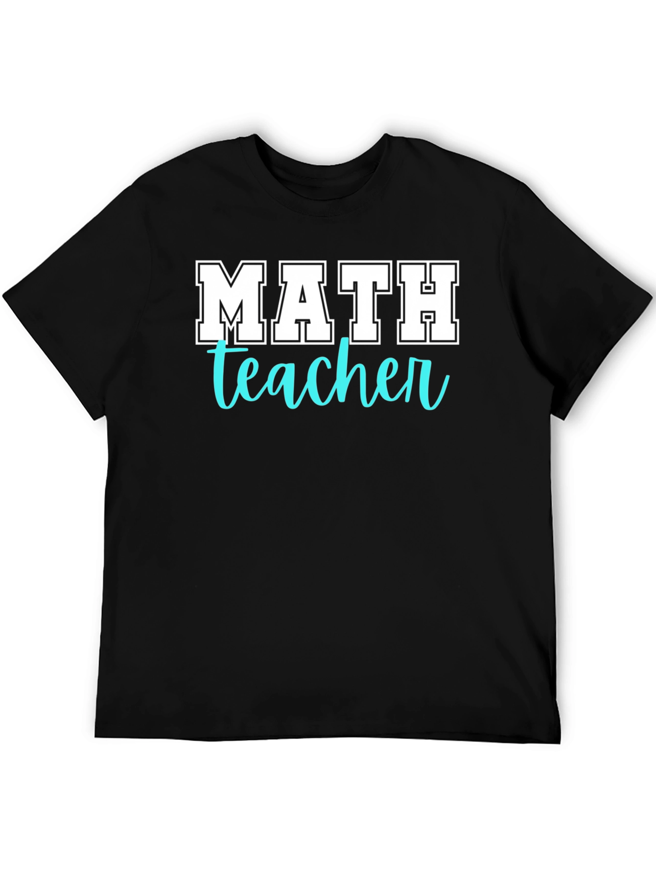 Math Teacher T-Shirt - Black
