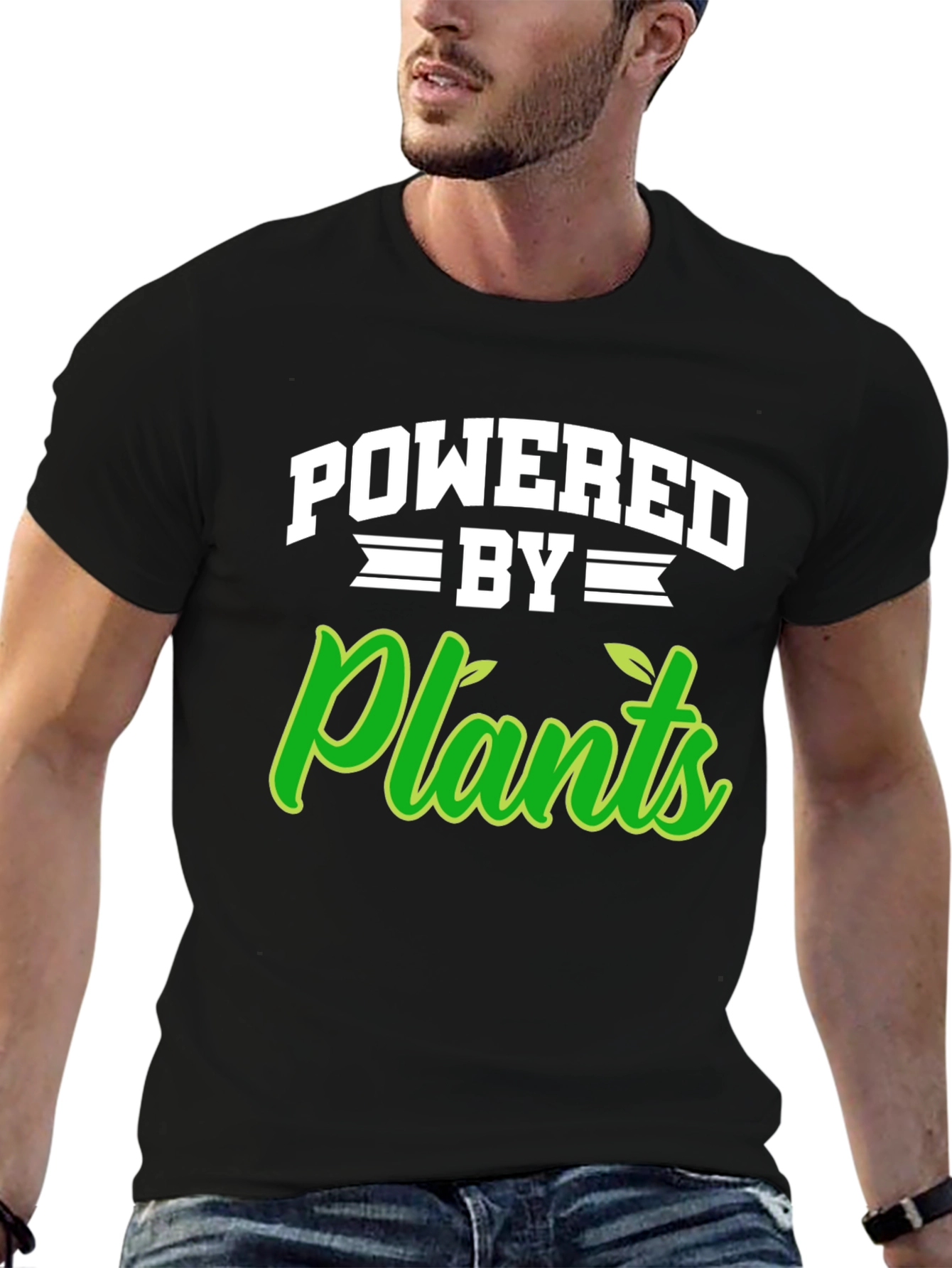 Powered by Plants Black T-Shirt