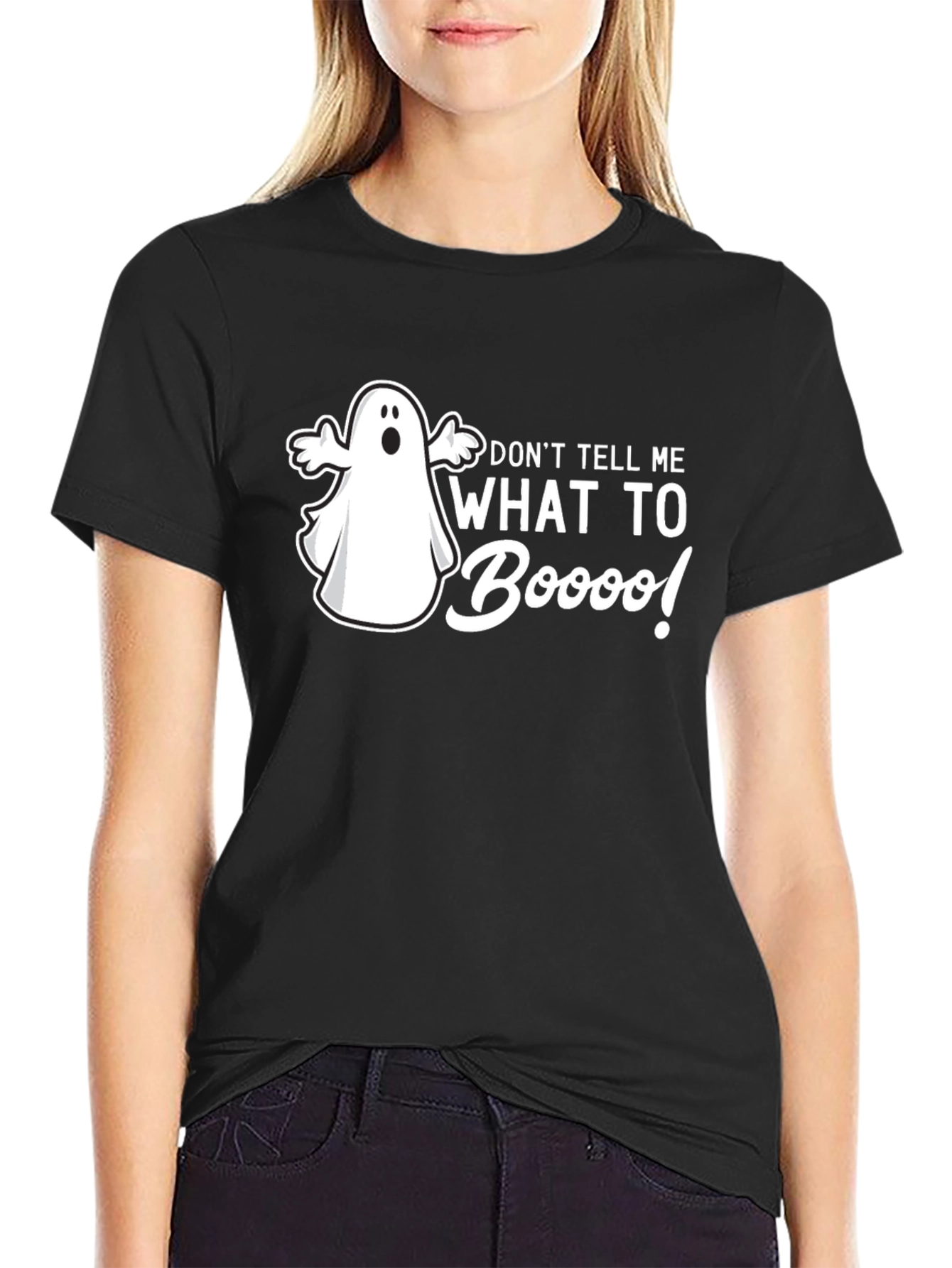 Boo! Halloween Ghost Graphic T-Shirt
