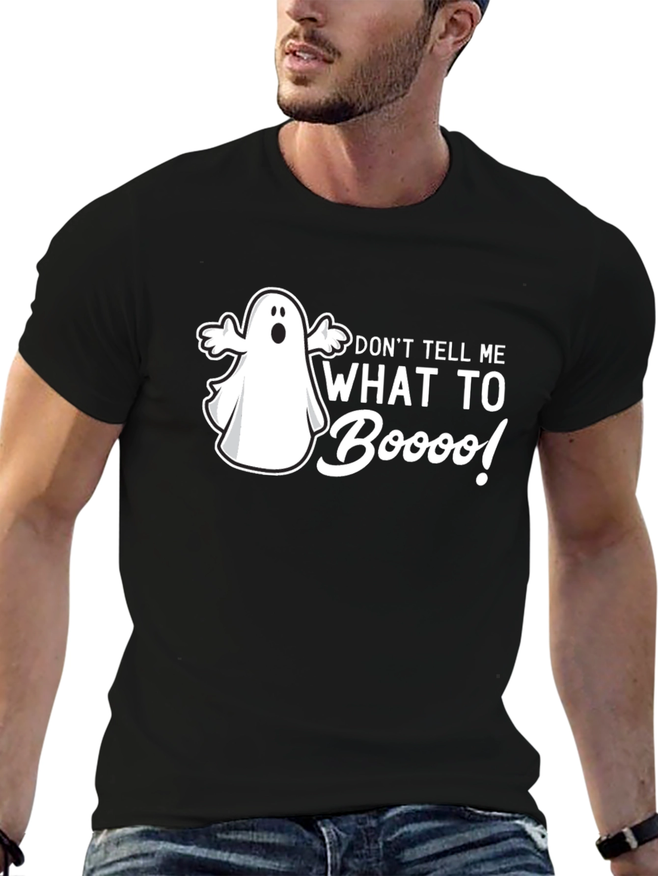 Boo! Halloween Ghost Graphic T-Shirt