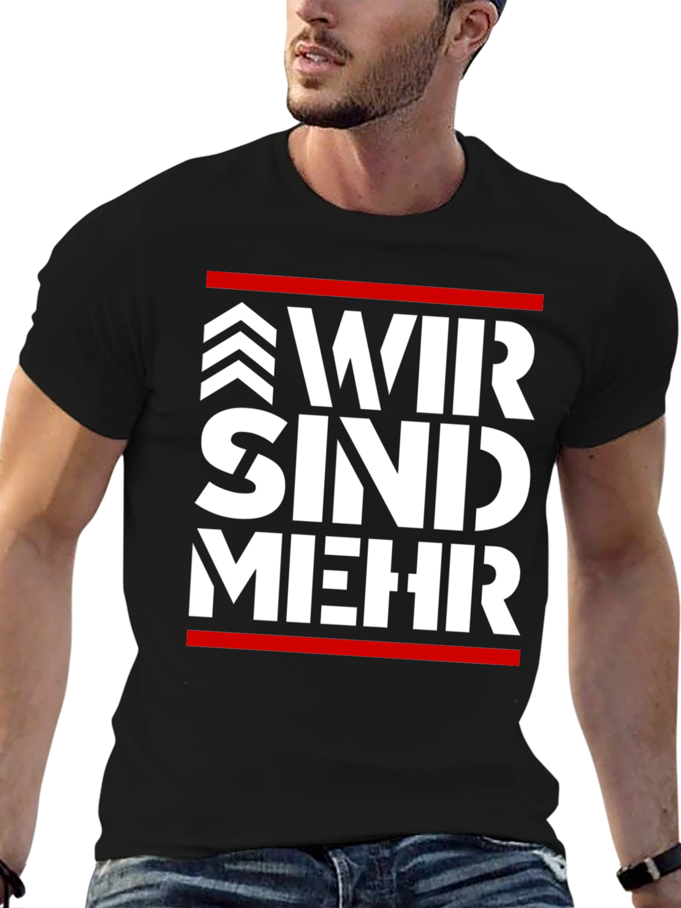 Wir Sind Mehr Black T-Shirt
