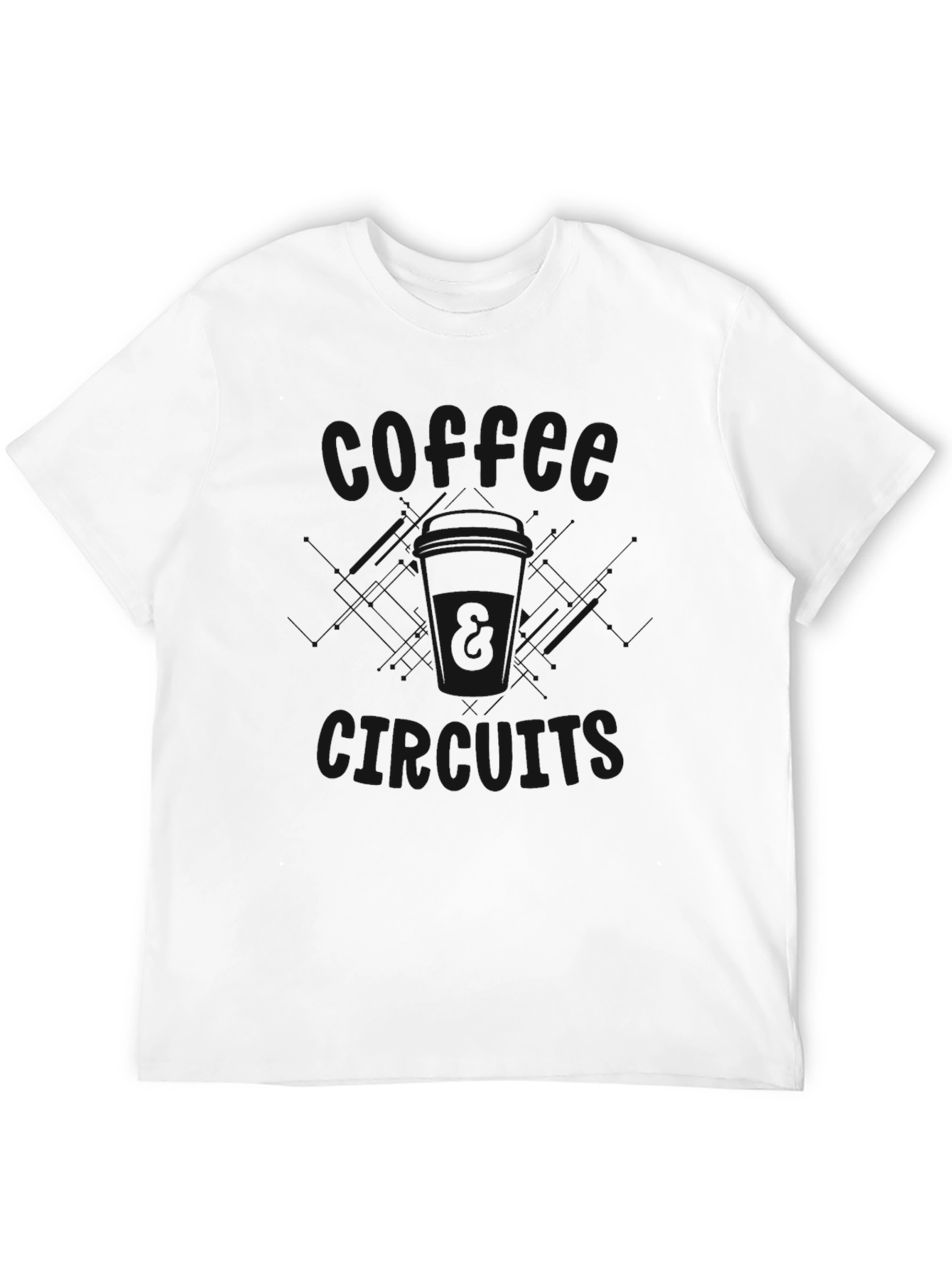Dark T-Shirt with Subtle Graphic Design