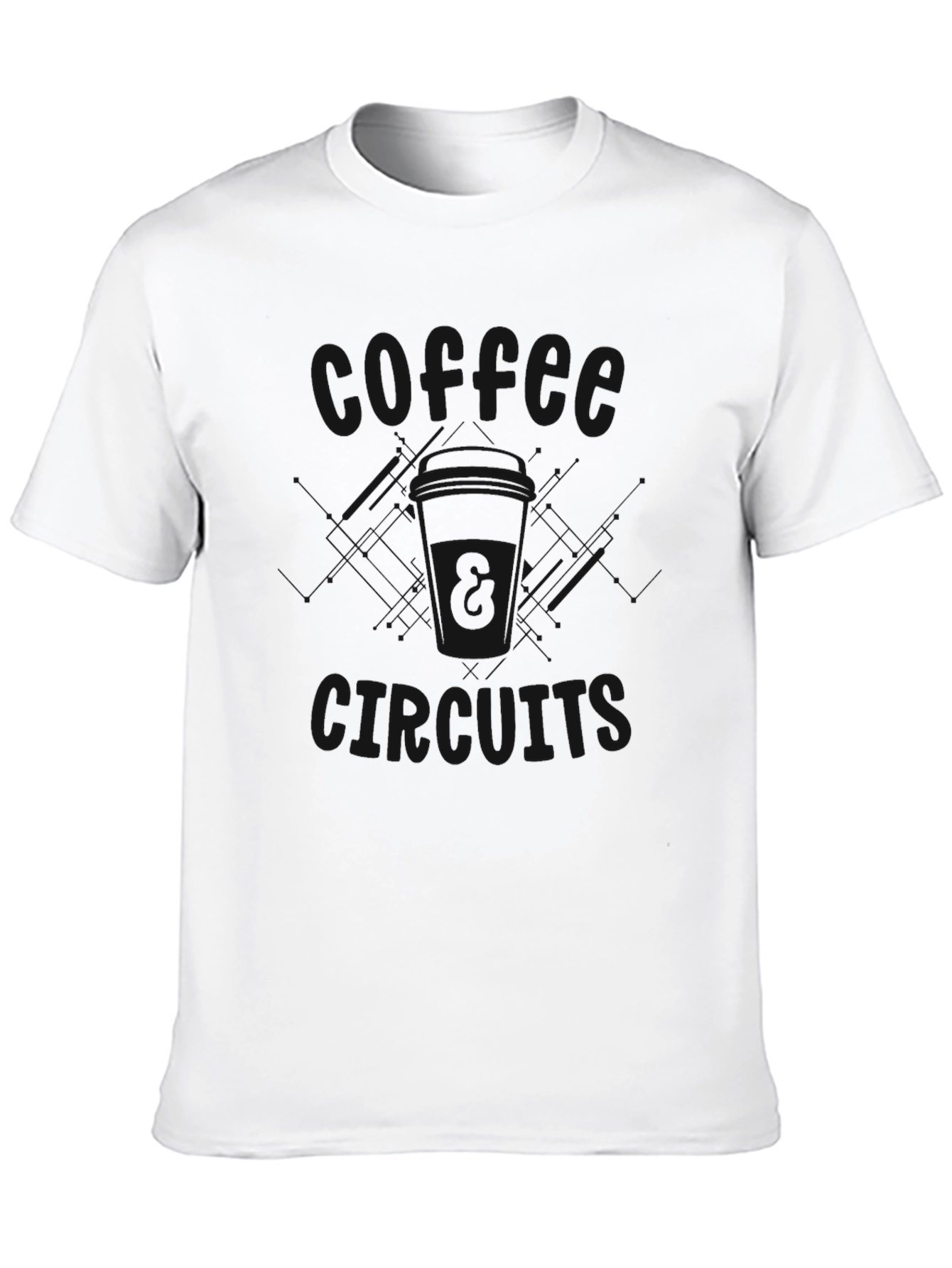 Dark T-Shirt with Subtle Graphic Design