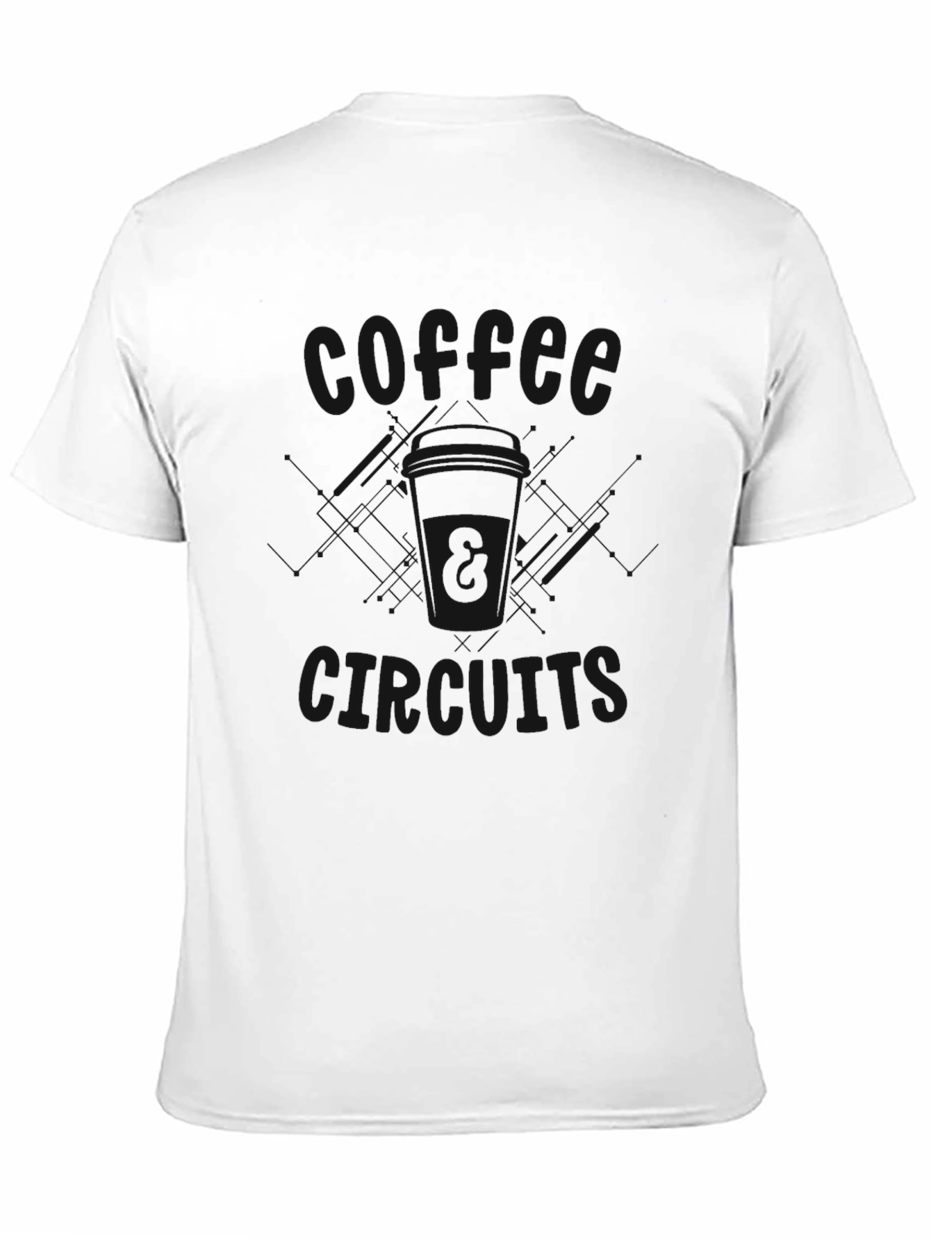 Dark T-Shirt with Subtle Graphic Design