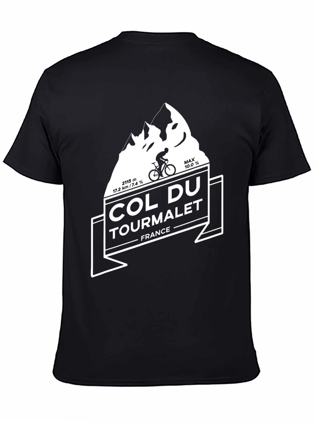 Col Du Tourmalet Cycling T-Shirt - Mountain Climber Tee