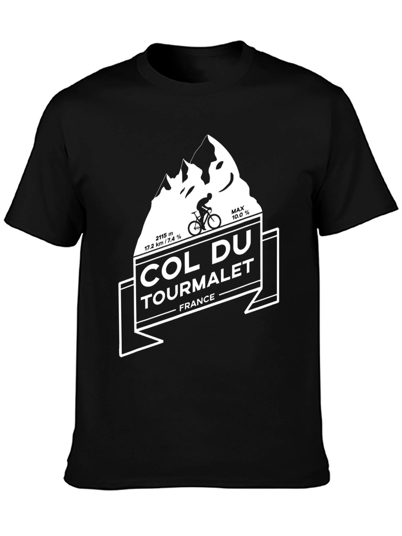 Col Du Tourmalet Cycling T-Shirt - Mountain Climber Tee