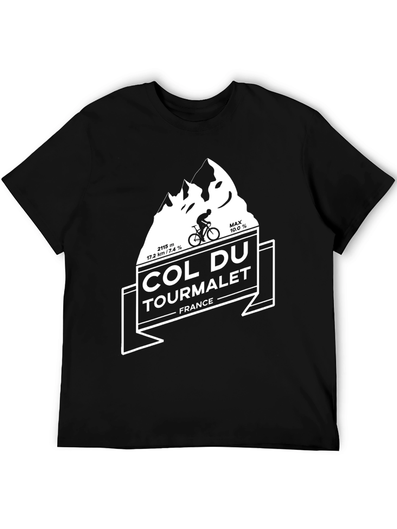 Col Du Tourmalet Cycling T-Shirt - Mountain Climber Tee