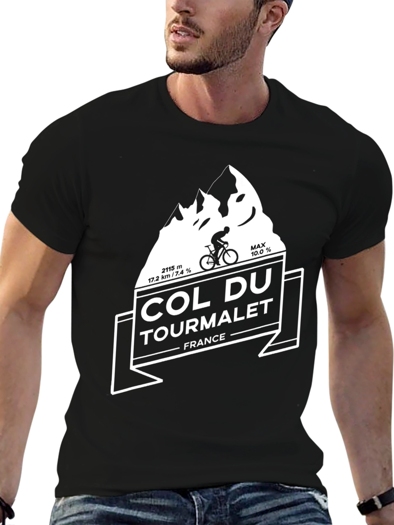 Col Du Tourmalet Cycling T-Shirt - Mountain Climber Tee