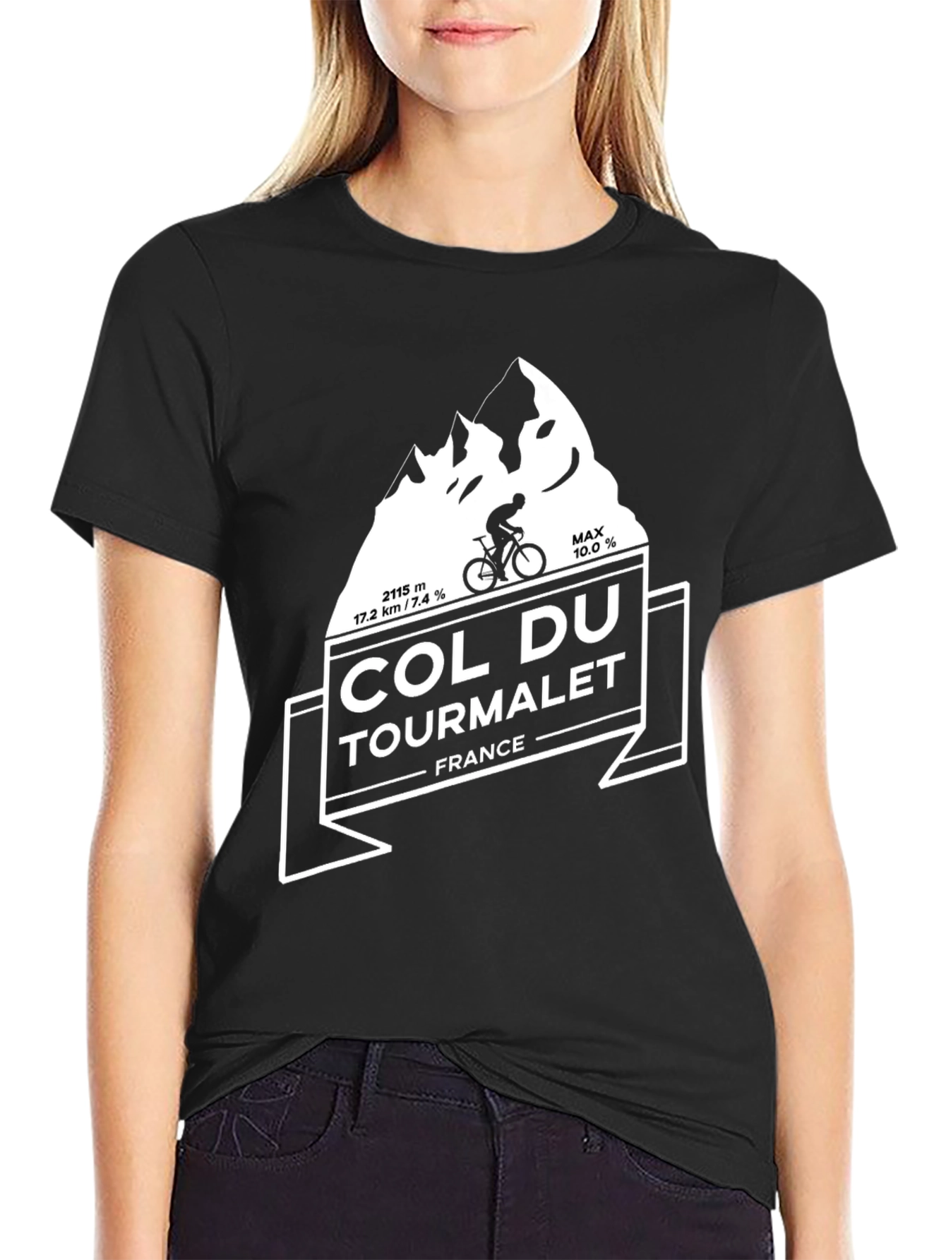 Col Du Tourmalet Cycling T-Shirt - Mountain Climber Tee