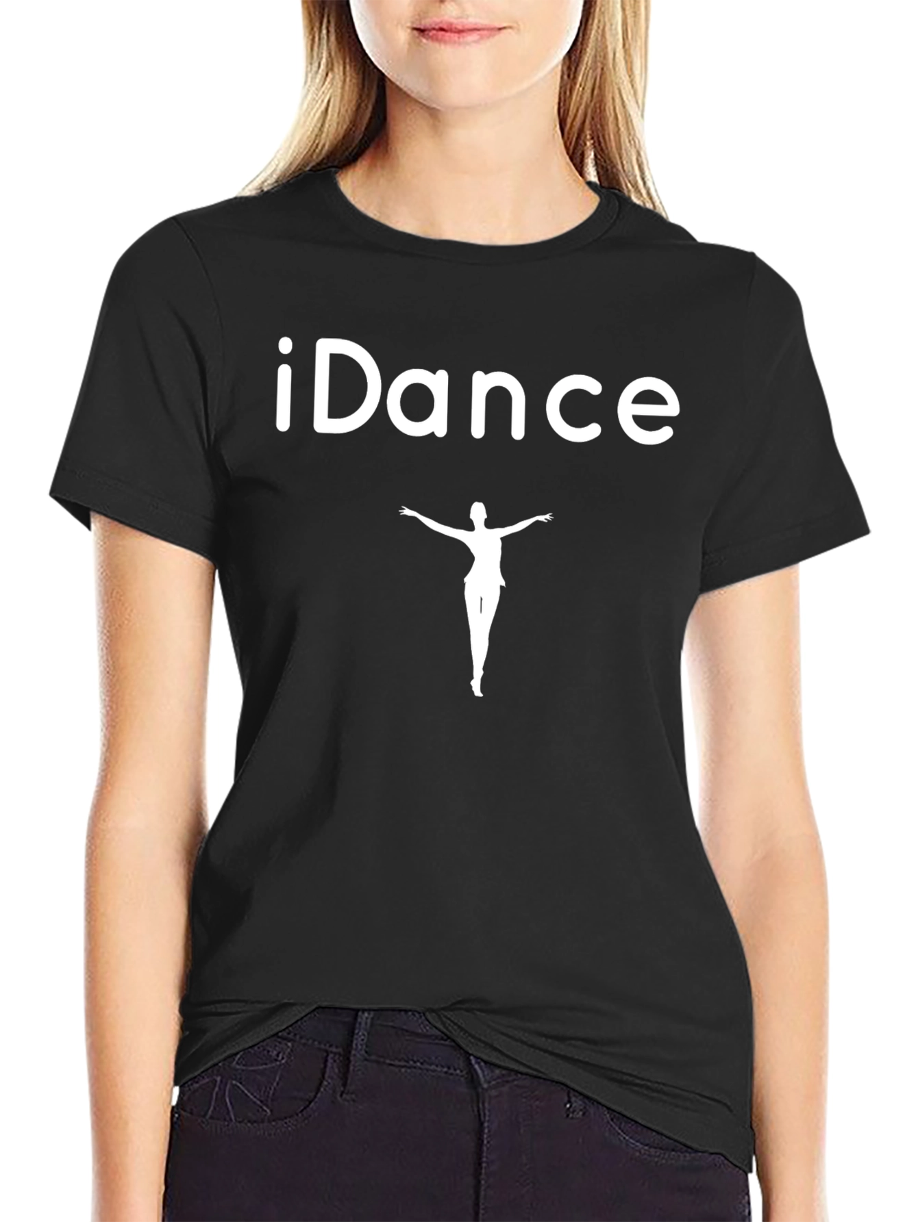 iDance Graphic Tee - Dancer Silhouette - Black T-Shirt