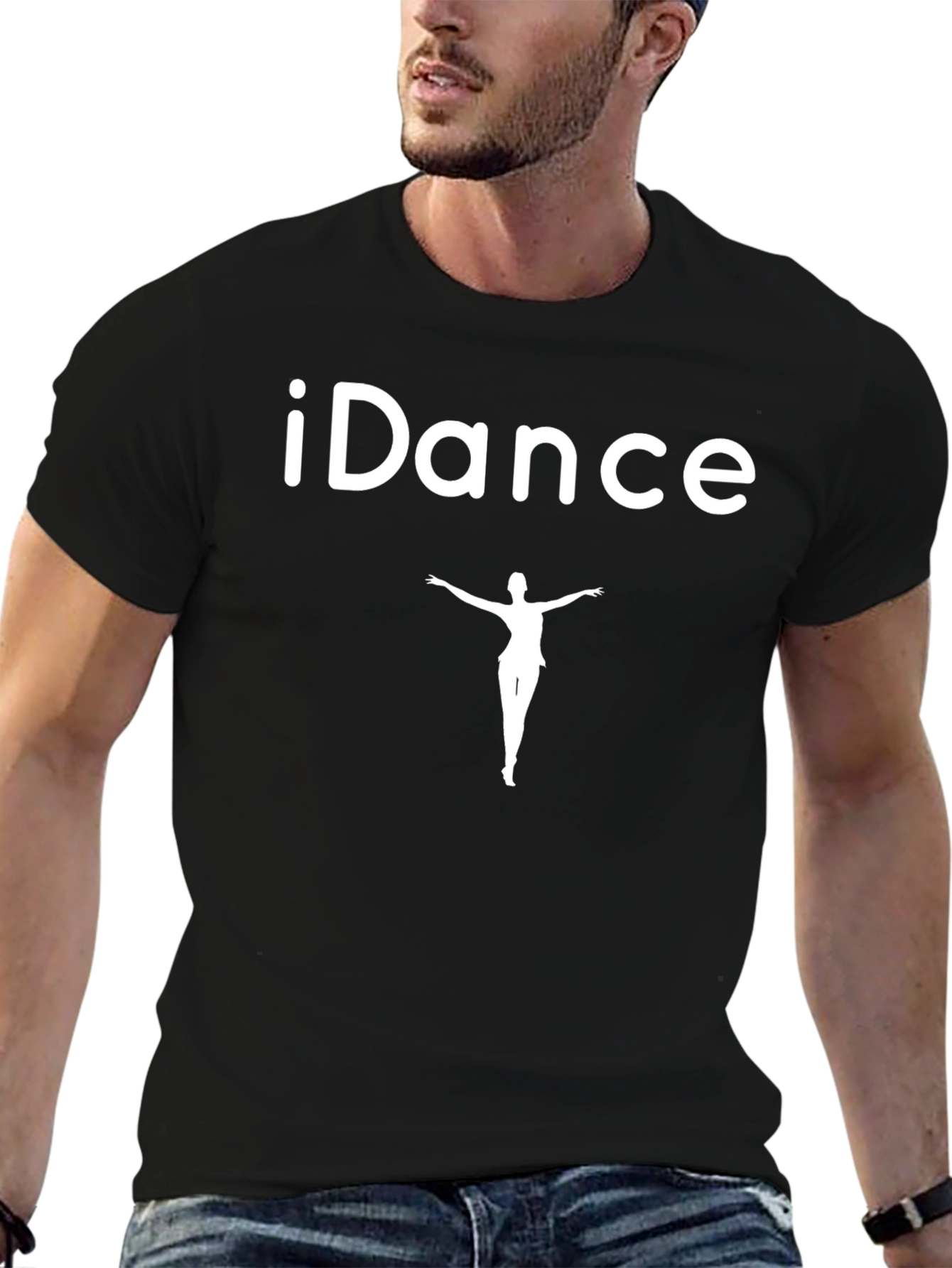 iDance Graphic Tee - Dancer Silhouette - Black T-Shirt