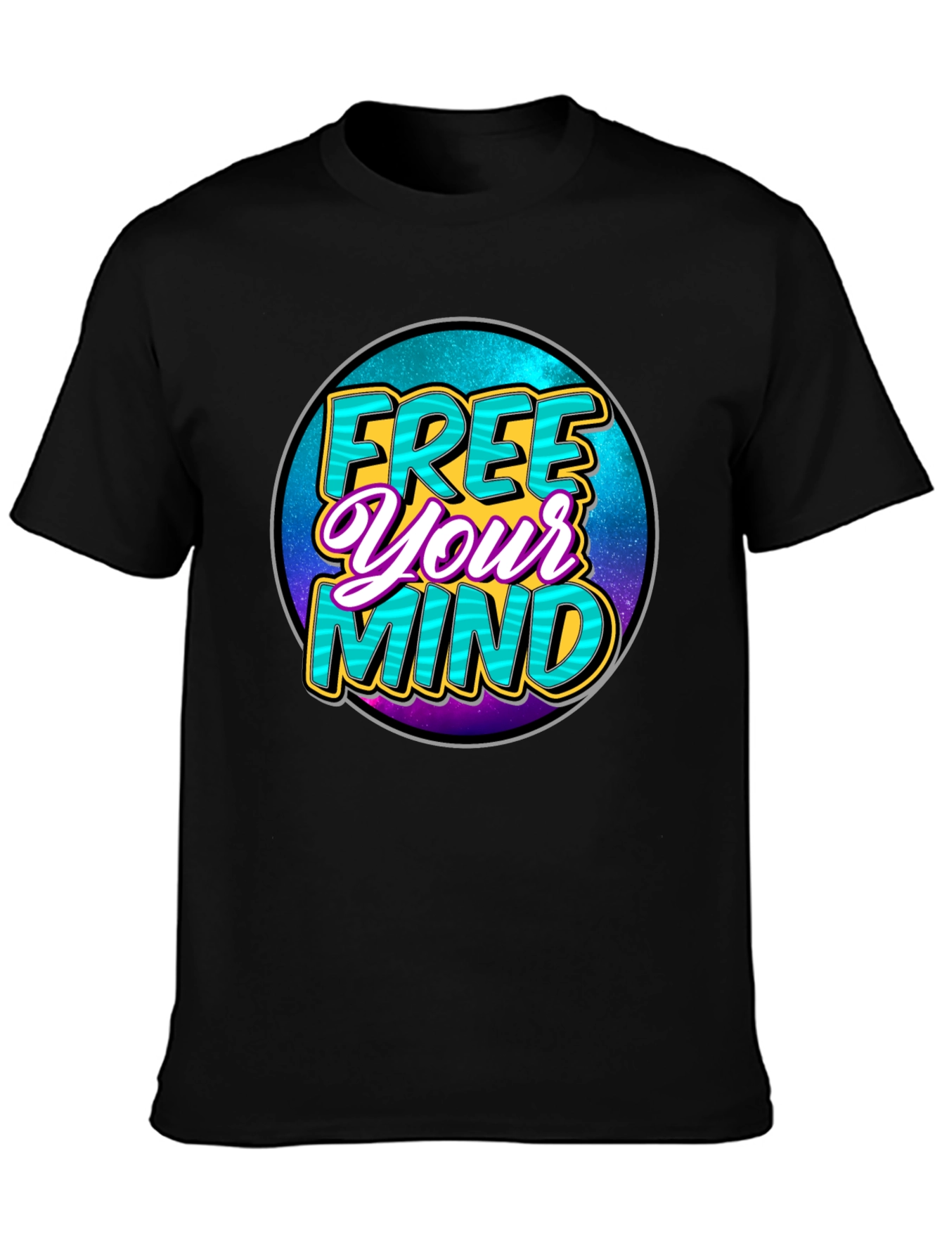 Free Your Mind Graphic Tee - Black