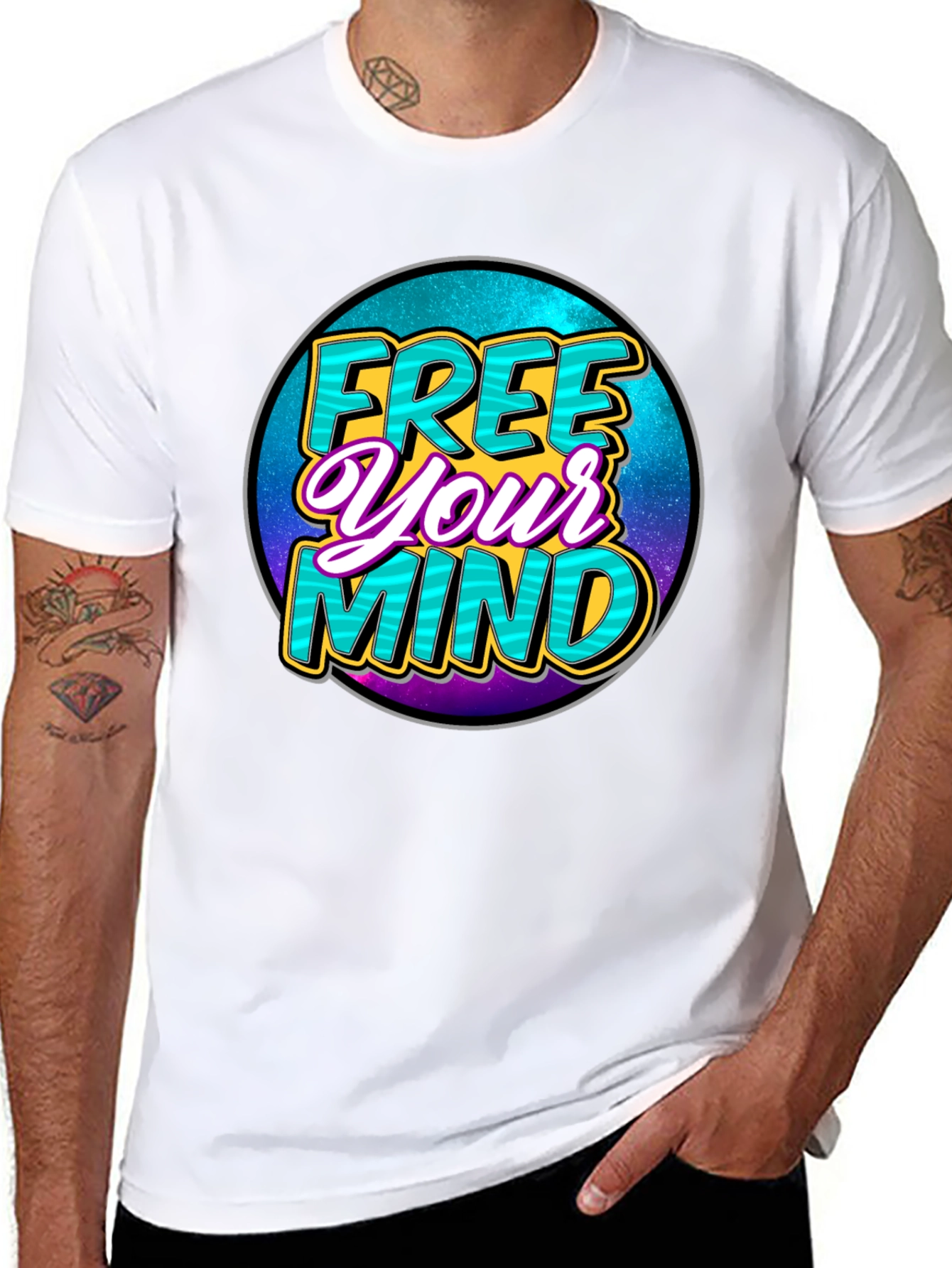 Free Your Mind Graphic Tee - Black