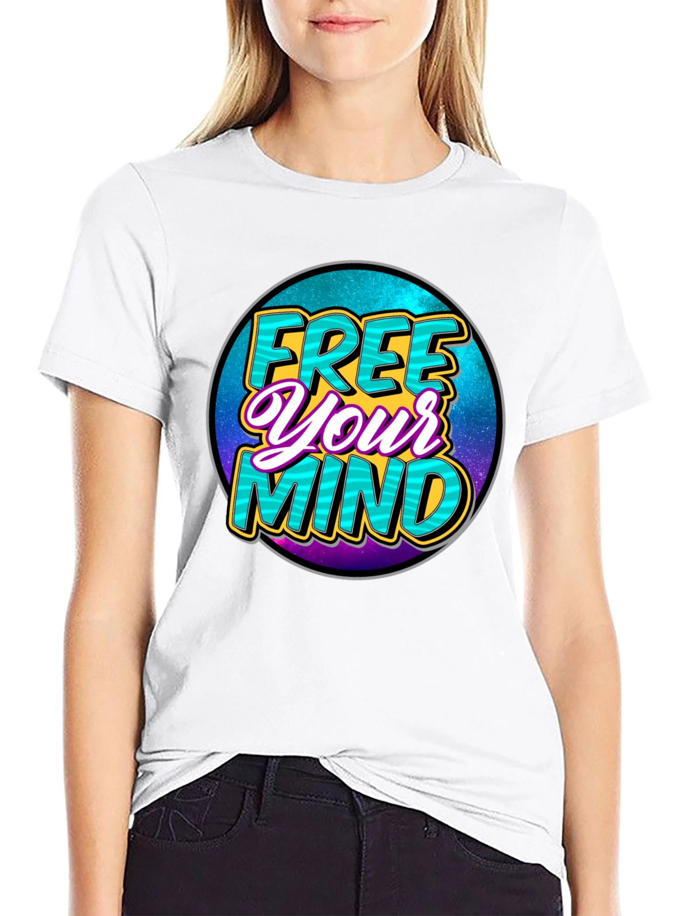 Free Your Mind Graphic Tee - Black